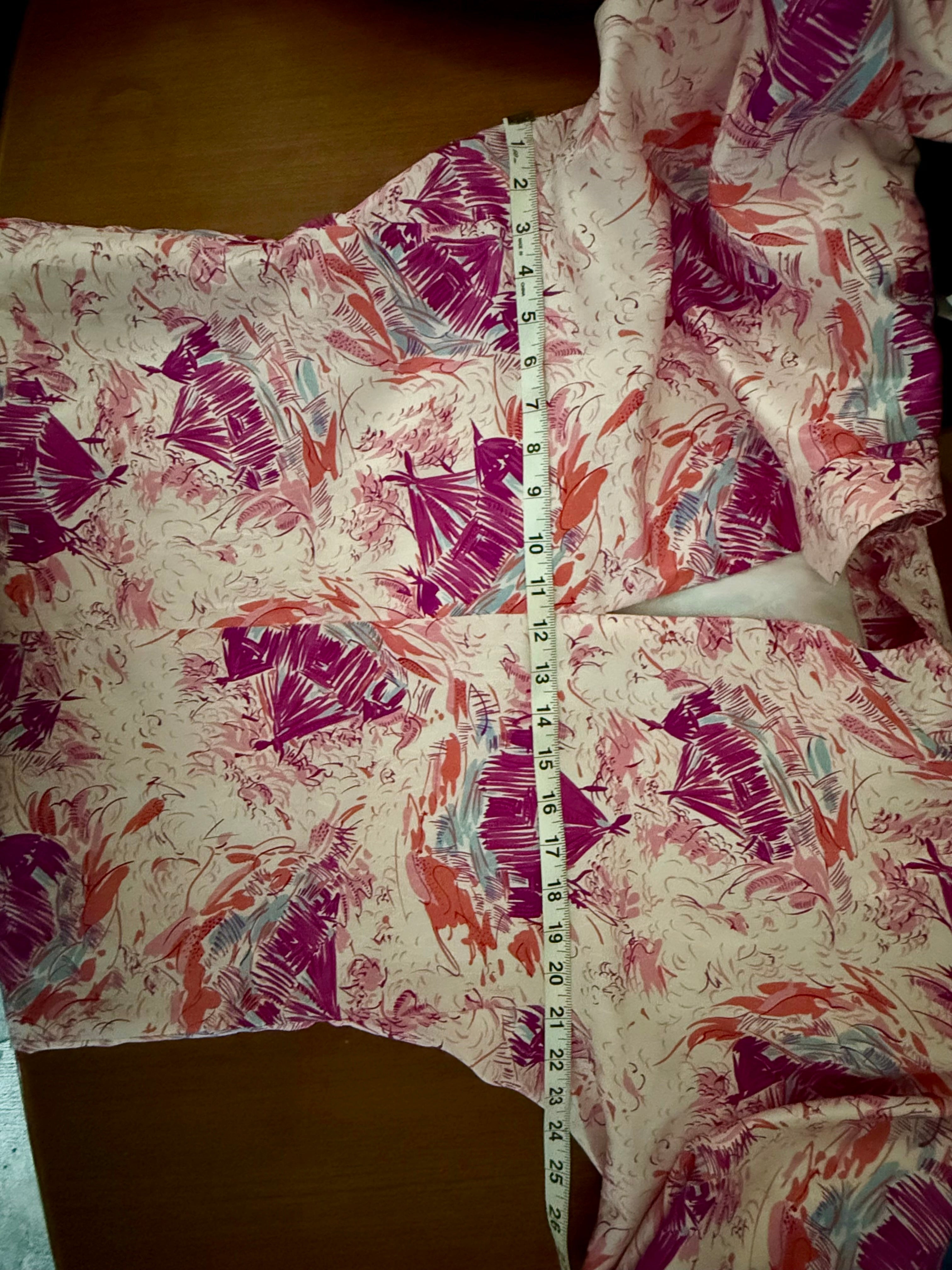 Vintage Vibrant Tiki Village Hostess Gown