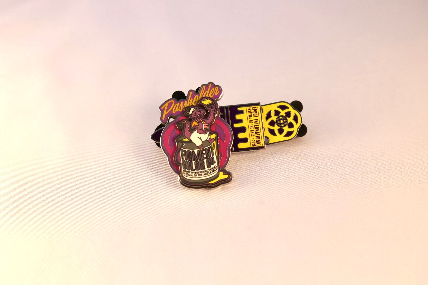 Disney 2020 Epcot Festival of the Arts Limited Edition Pin Set (Figment & Mickey)