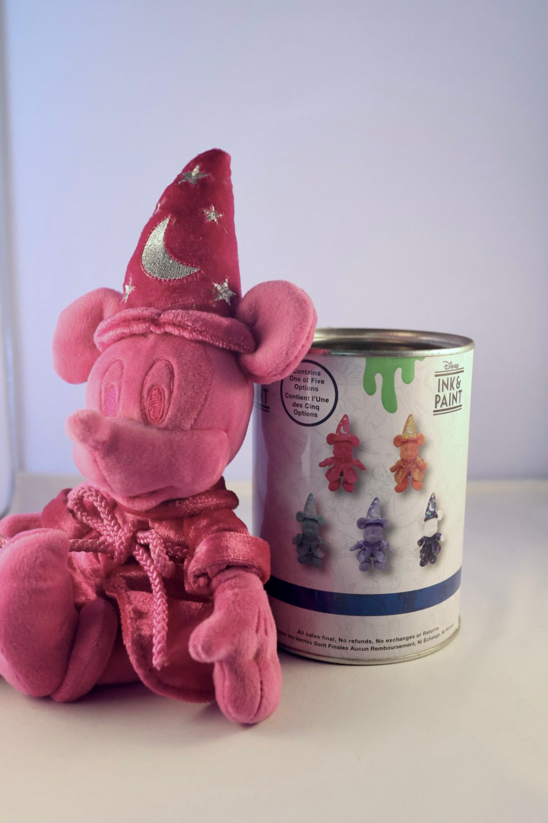Disney Parks Ink & Paint Series 2 Sorcerer Mickey Mystery Plush Can Lot of 3