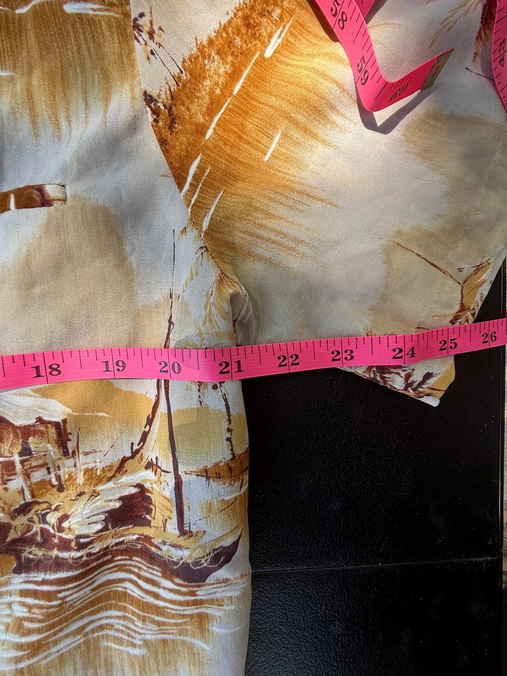 Vintage Kai Nani Hawaii Scenic Aloha Shirt – Earthy Neutrals