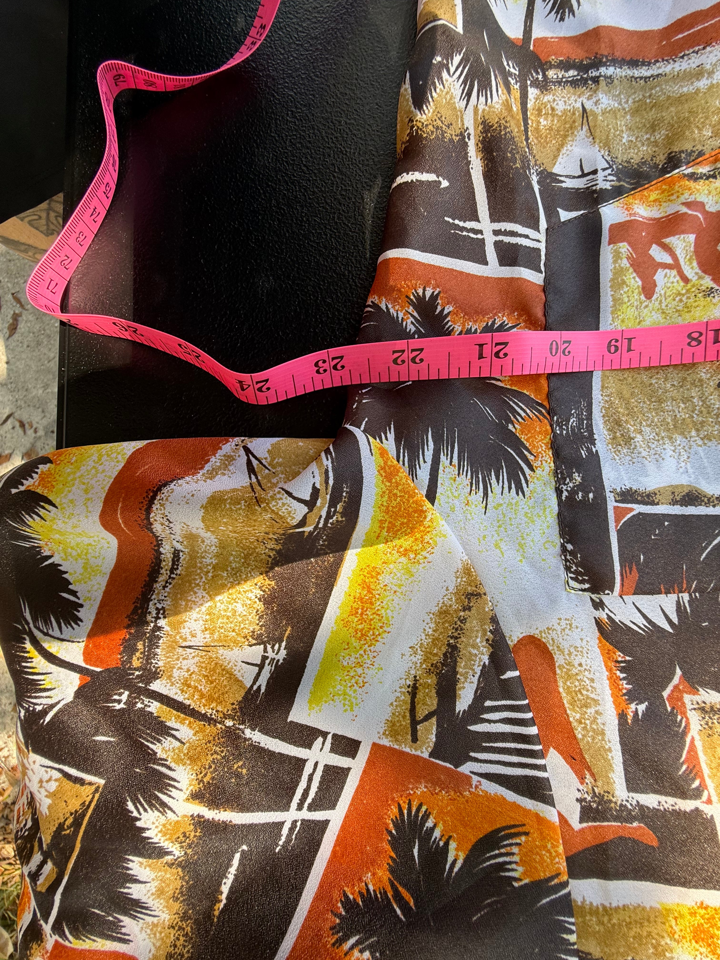 Vintage Penneys HAWAII Surfer Print Button Down Shirt