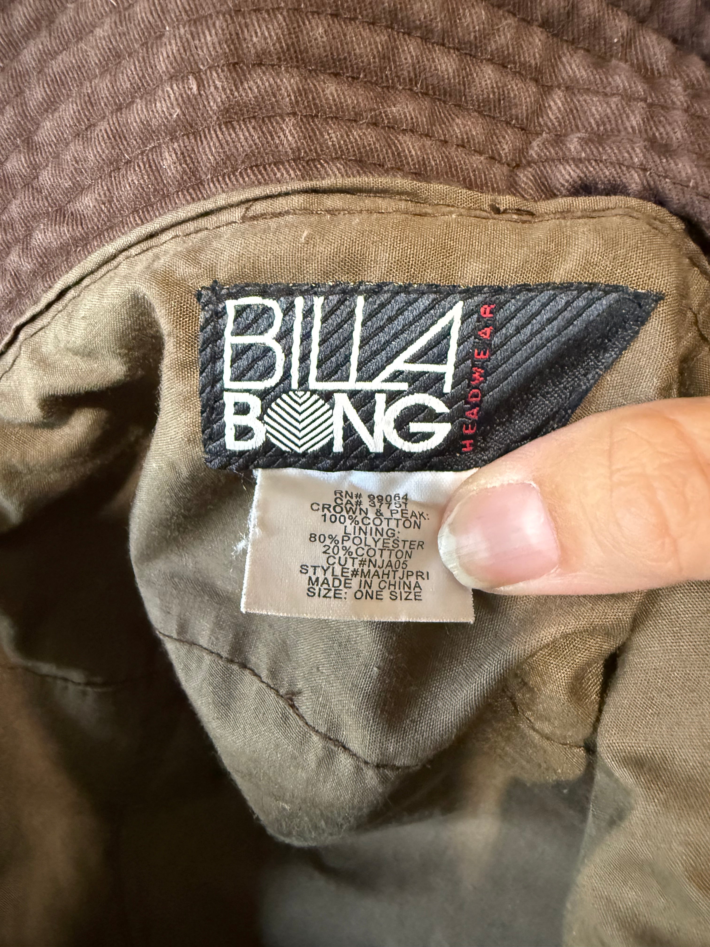 Vintage Billabong x Primo Beer Hawaiian Bucket Hat – Brown All-Over Print (OSFA)
