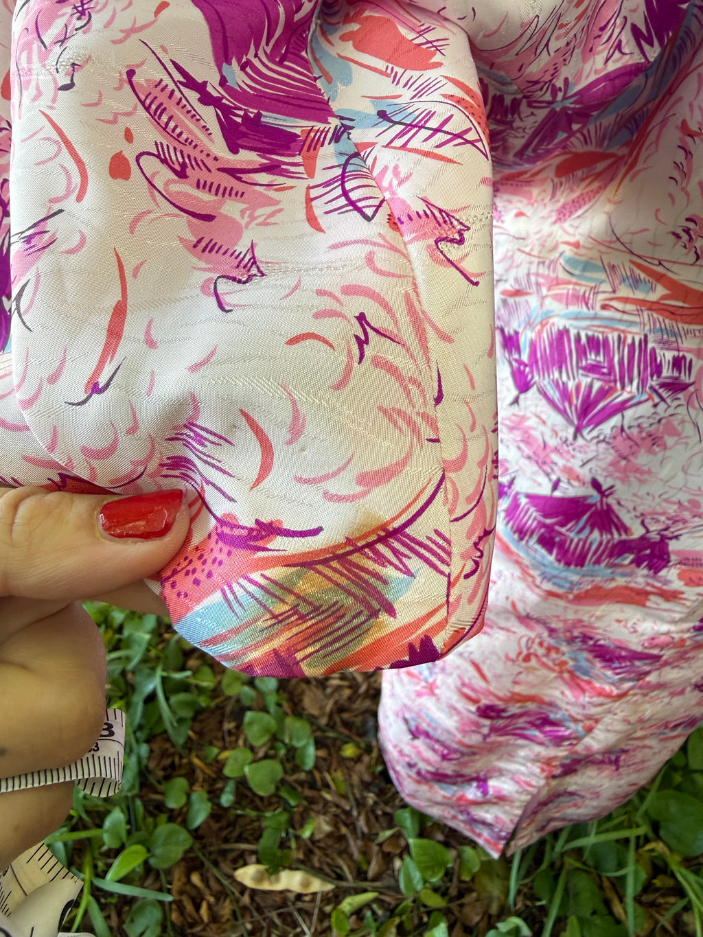 Vintage Vibrant Tiki Village Hostess Gown