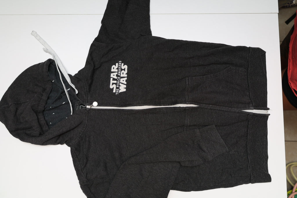 Star Wars The Force Awakens Hoodie Galaxy Premiere 2015 Promo Full Zip Black