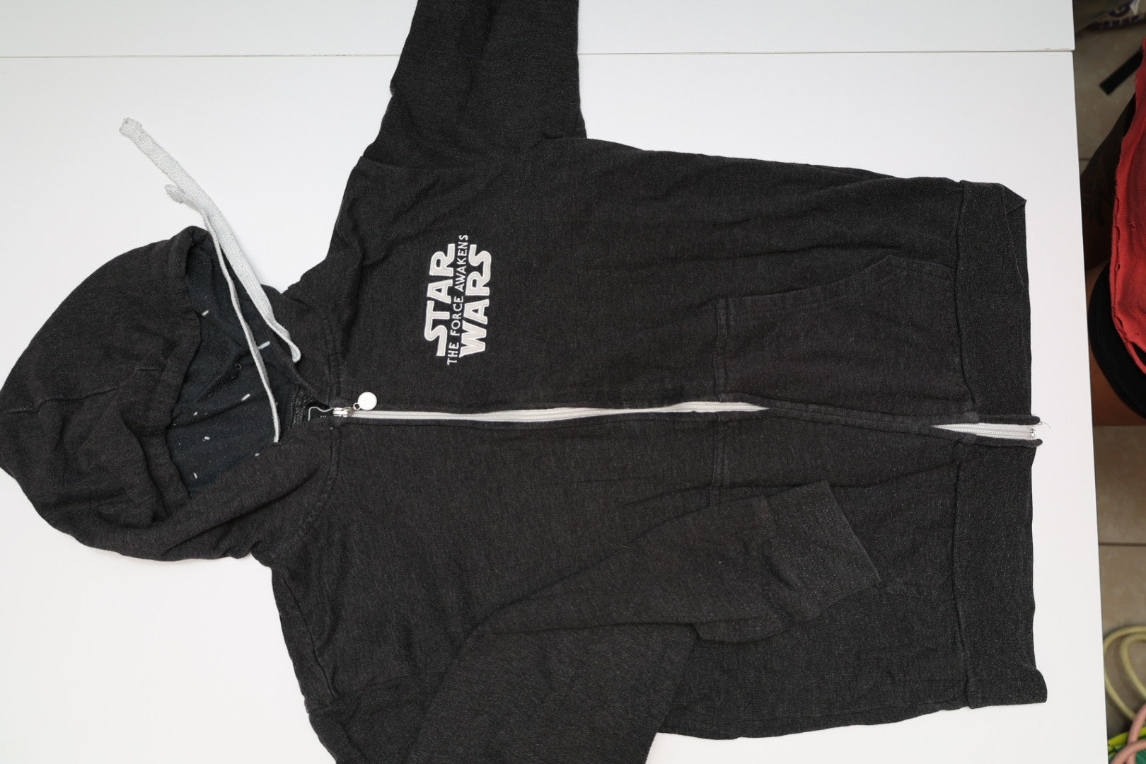Star Wars The Force Awakens Hoodie Galaxy Premiere 2015 Promo Full Zip Black