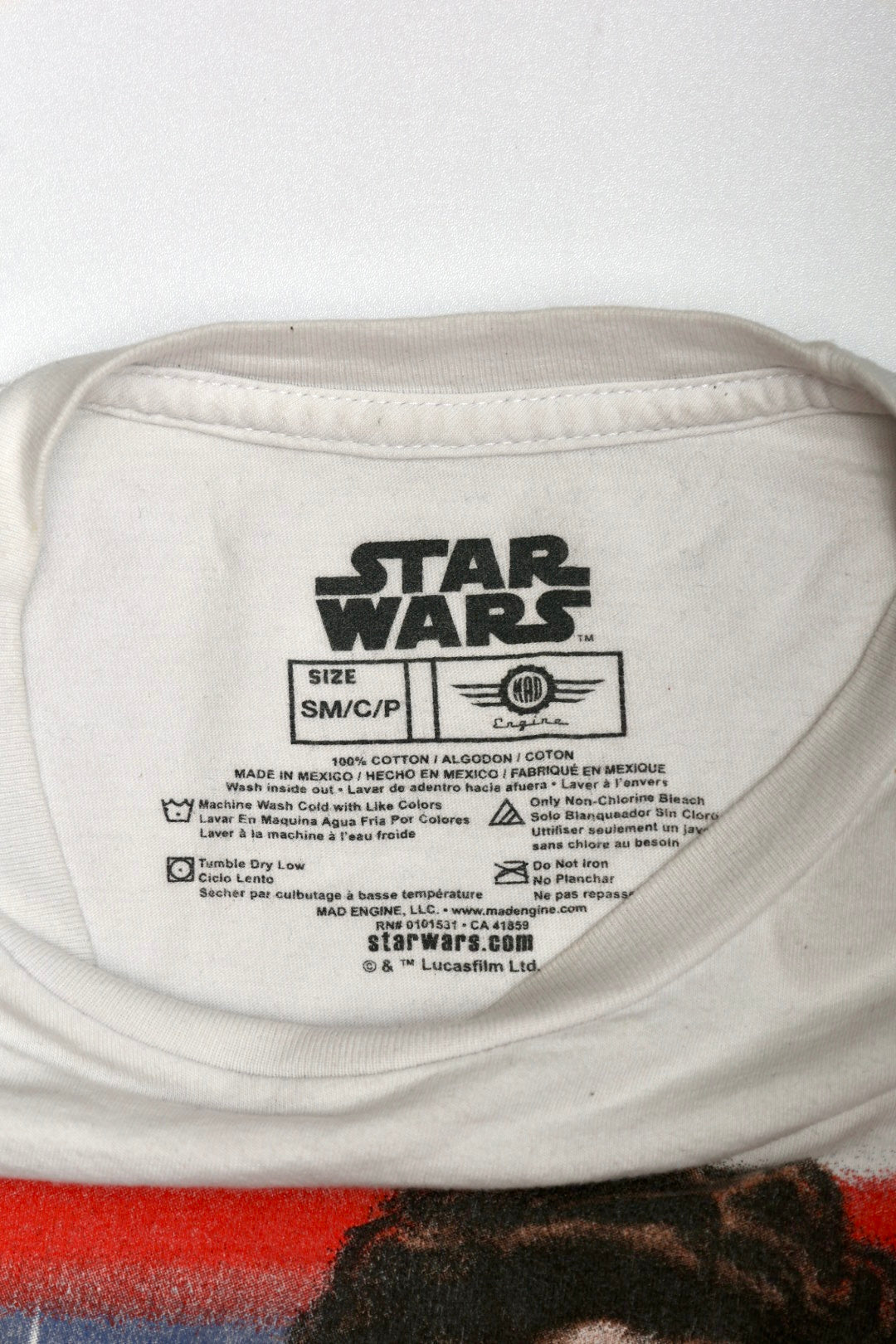 Star Wars Lando Calrissian Graphic Muscle Tee / Tank Top – Size Small