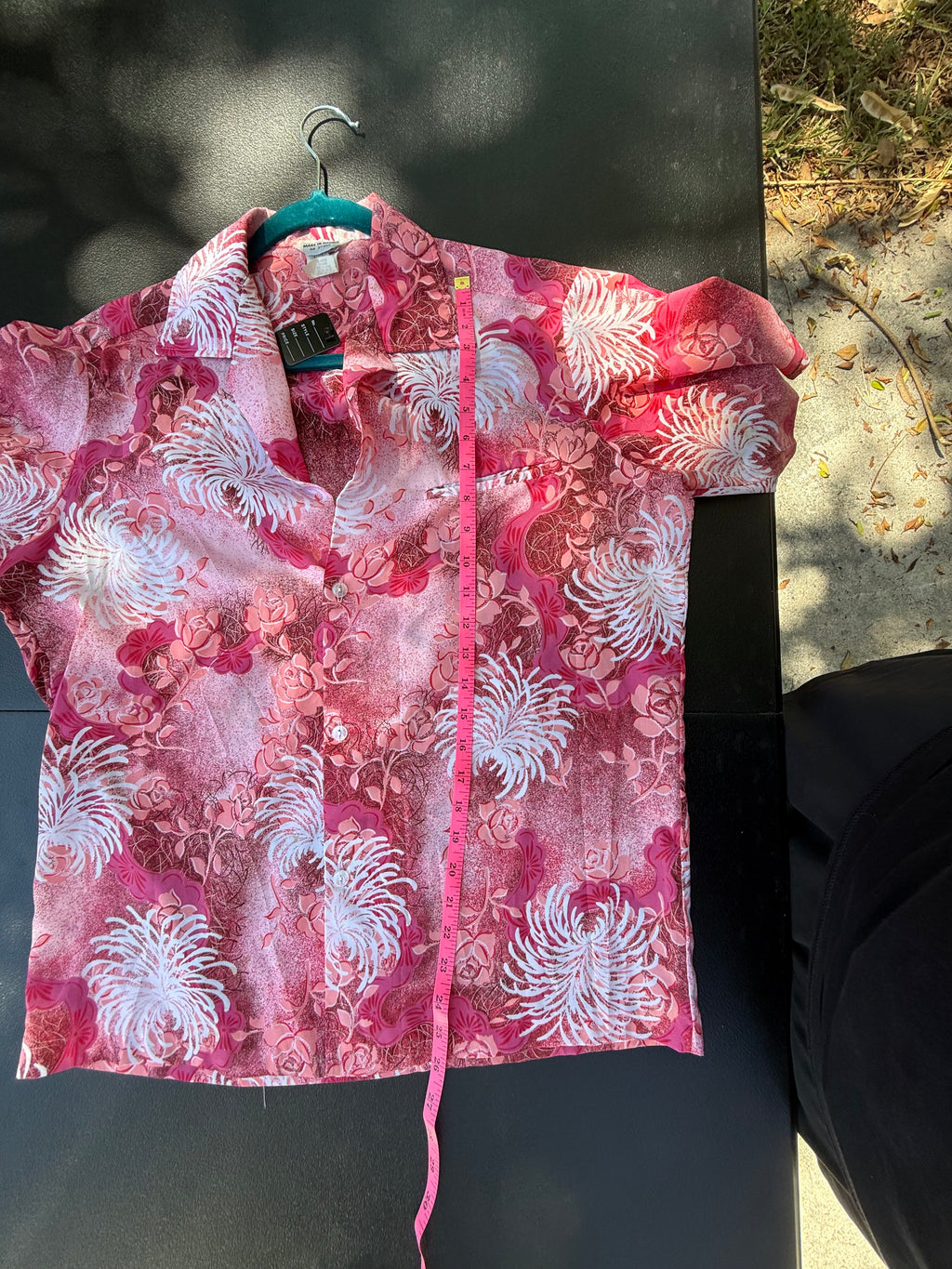 Vintage Hawaiian Floral Button-Up Shirt - Made in Hawaii