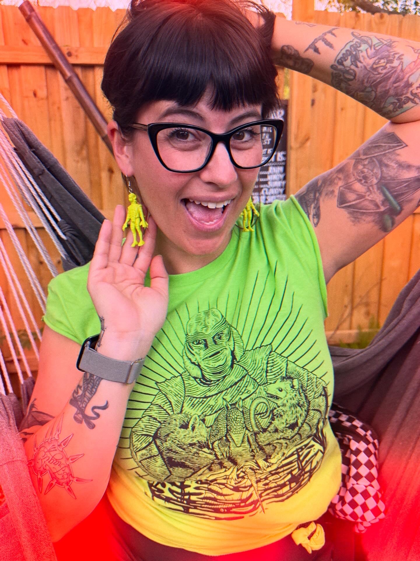 Creature Action Figure Earrings