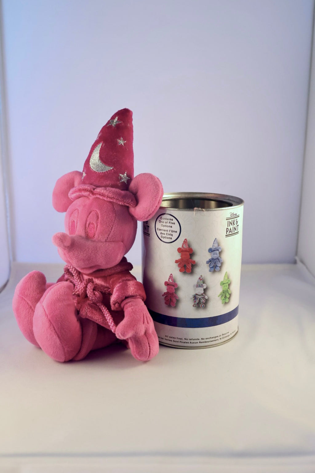 Disney Parks Ink & Paint Series 2 Sorcerer Mickey Mystery Plush Can Lot of 3