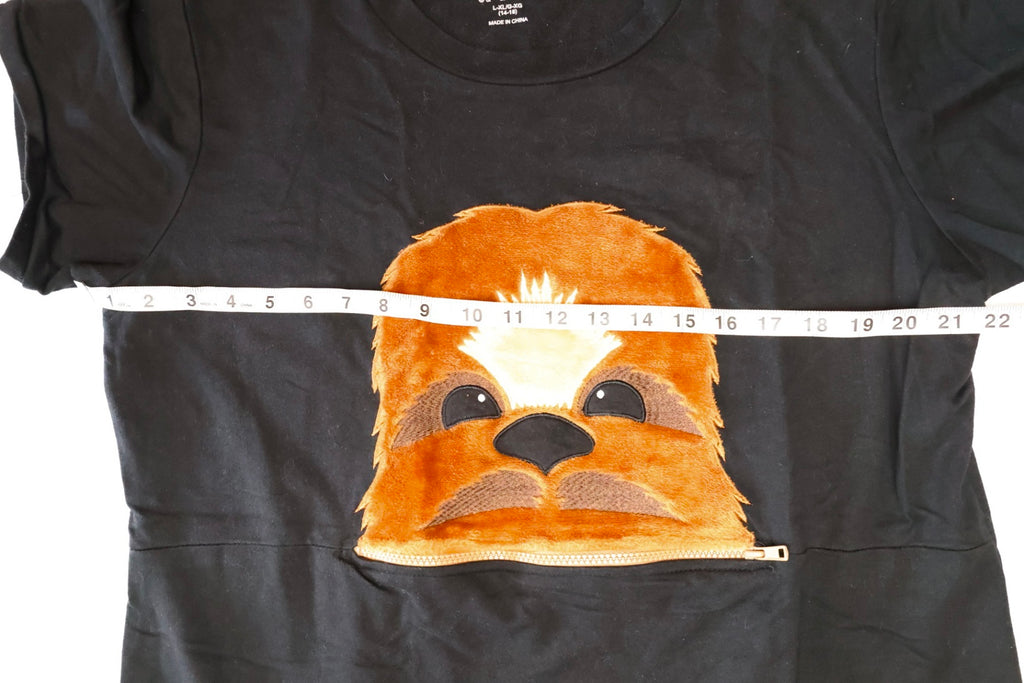 Star Wars Chewbacca Novelty Sleep Shirt Dress – Zip Mouth Pocket – L/XL
