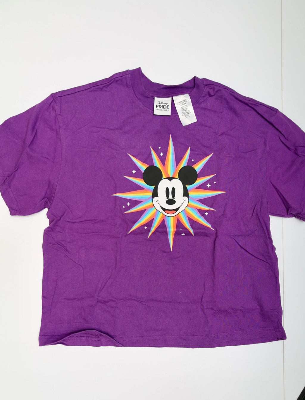 Disney Pride Collection Mickey Mouse Purple Crop T-Shirt – Walt Disney World