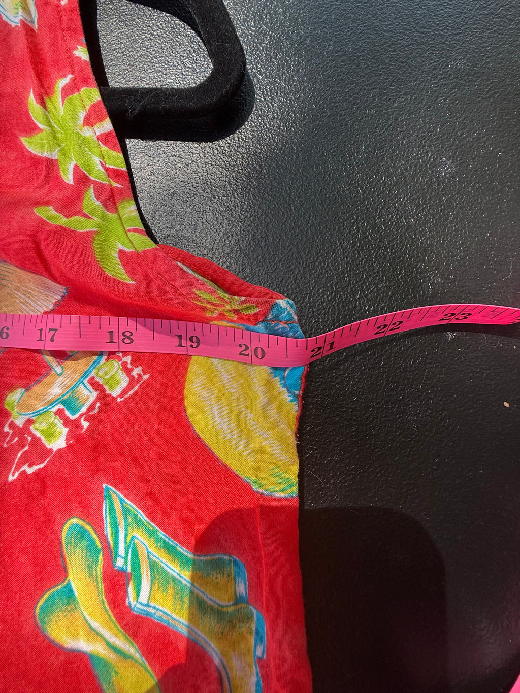 Vintage Island Planet Miami Beach Tropical Hibiscus Rayon Dress – Red/White