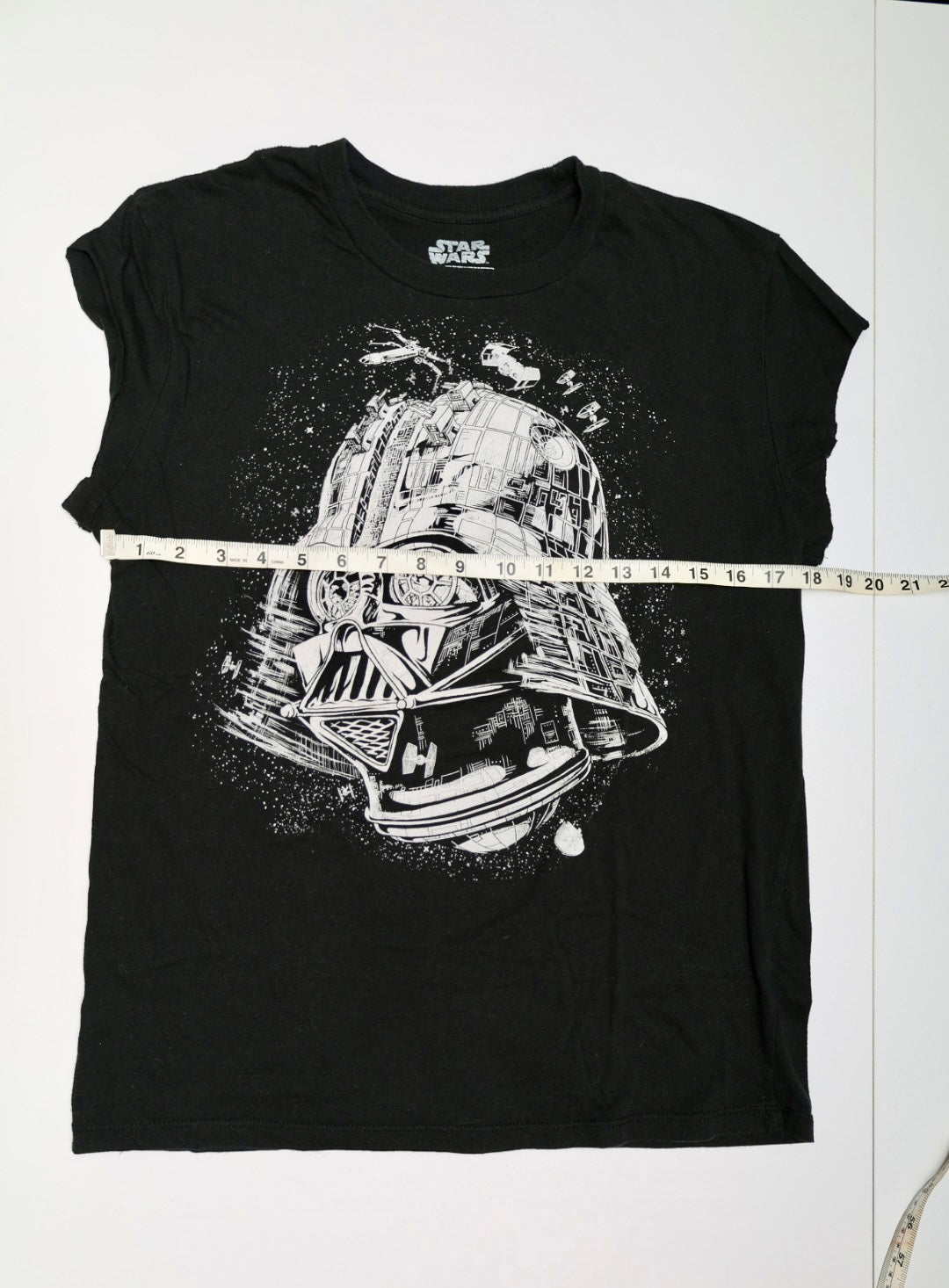 Star Wars Darth Vader Death Star Mashup T-Shirt Black Men's Medium Fifth Sun