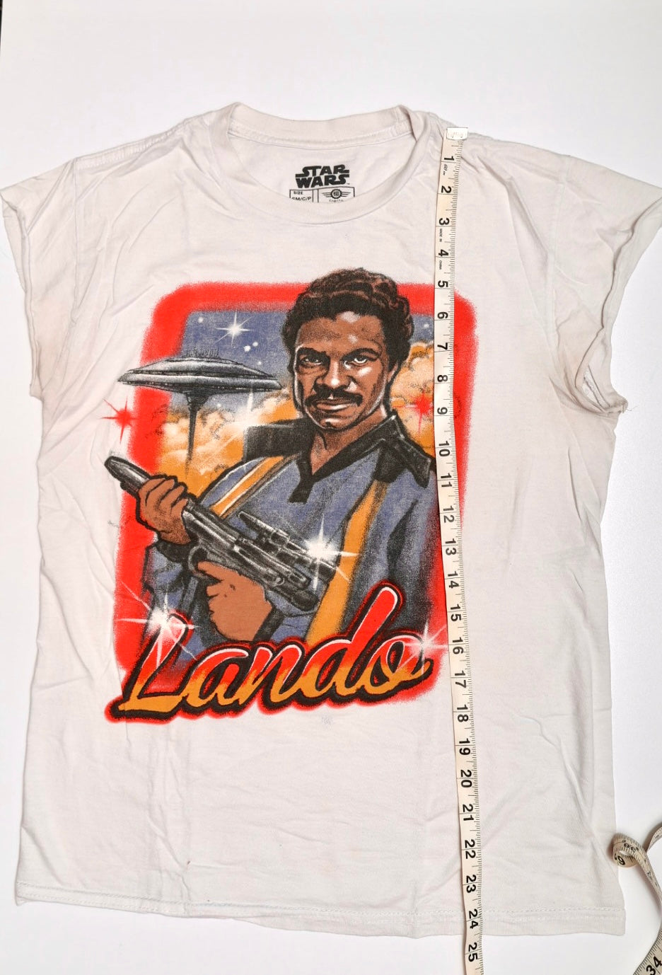 Star Wars Lando Calrissian Graphic Muscle Tee / Tank Top – Size Small