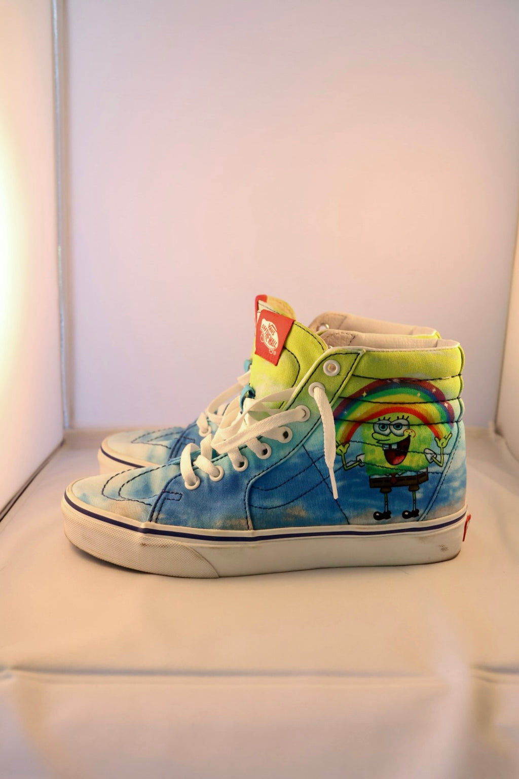 Vans x SpongeBob SquarePants Sk8-Hi 38 DX "Imaginaaation" Rainbow Sneakers - Size M 7 / W 8.5