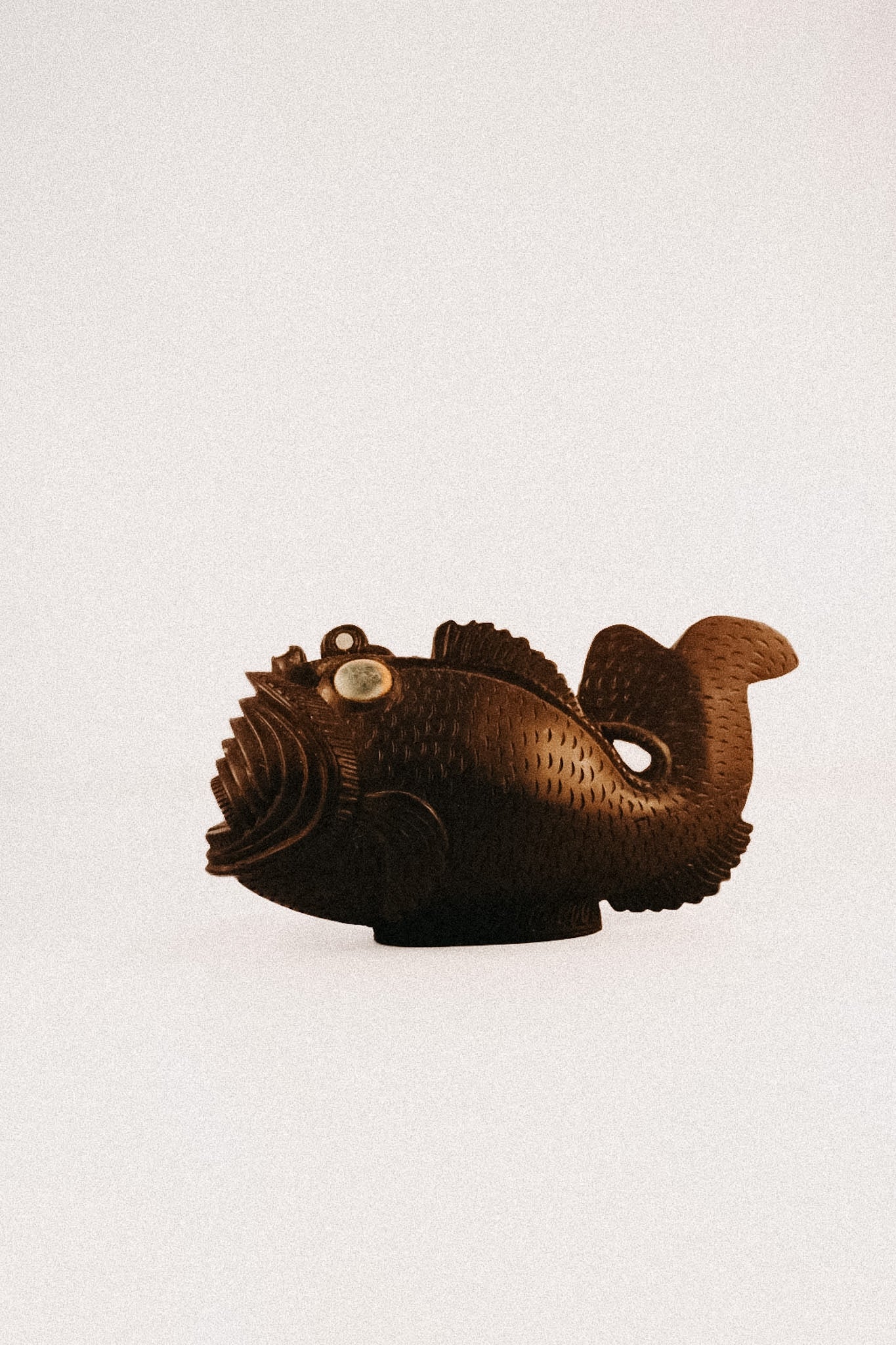 Vintage Trobriand Islands Hand-Carved Wooden Rockfish