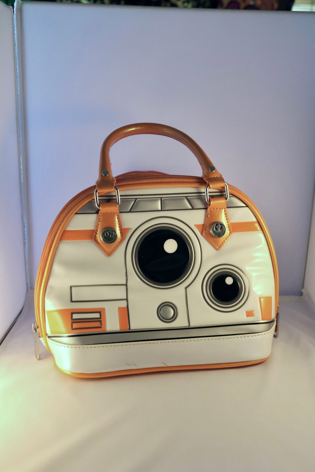 Loungefly x Star Wars BB-8 Patent Faux Leather Mini Dome Bag Satchel Purse