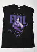 Disney Villains Ursula "Pure Evil" Muscle Tee Shirt Black Size Large Port & Company