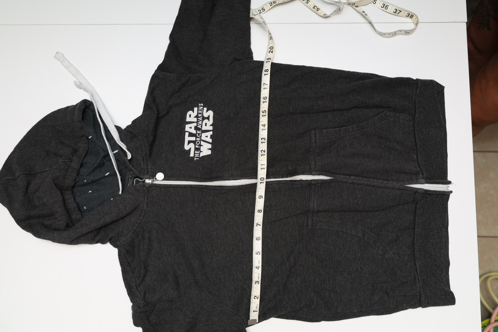 Star Wars The Force Awakens Hoodie Galaxy Premiere 2015 Promo Full Zip Black
