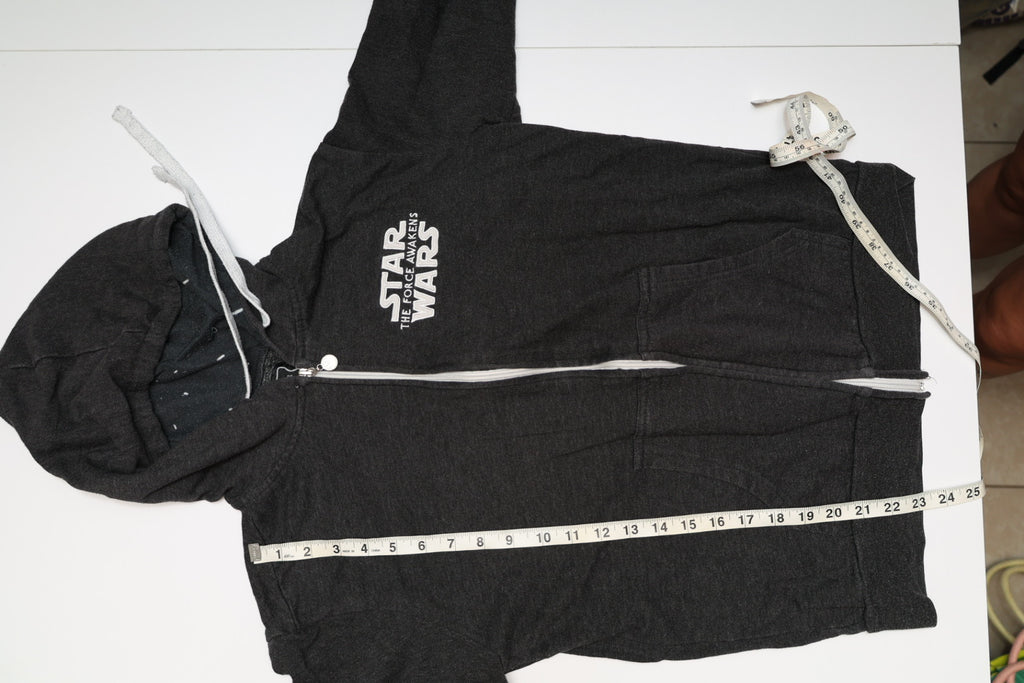 Star Wars The Force Awakens Hoodie Galaxy Premiere 2015 Promo Full Zip Black