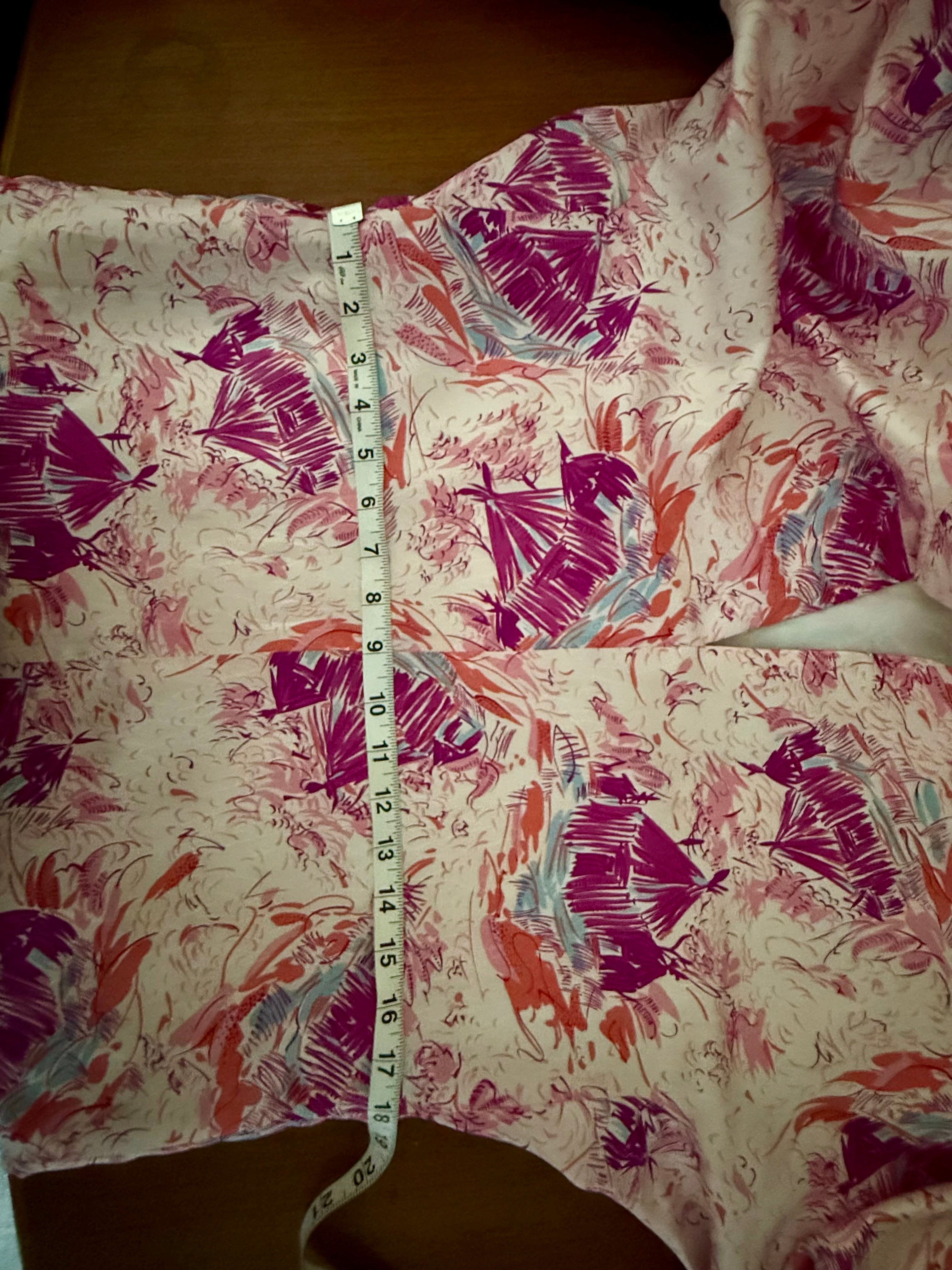 Vintage Vibrant Tiki Village Hostess Gown