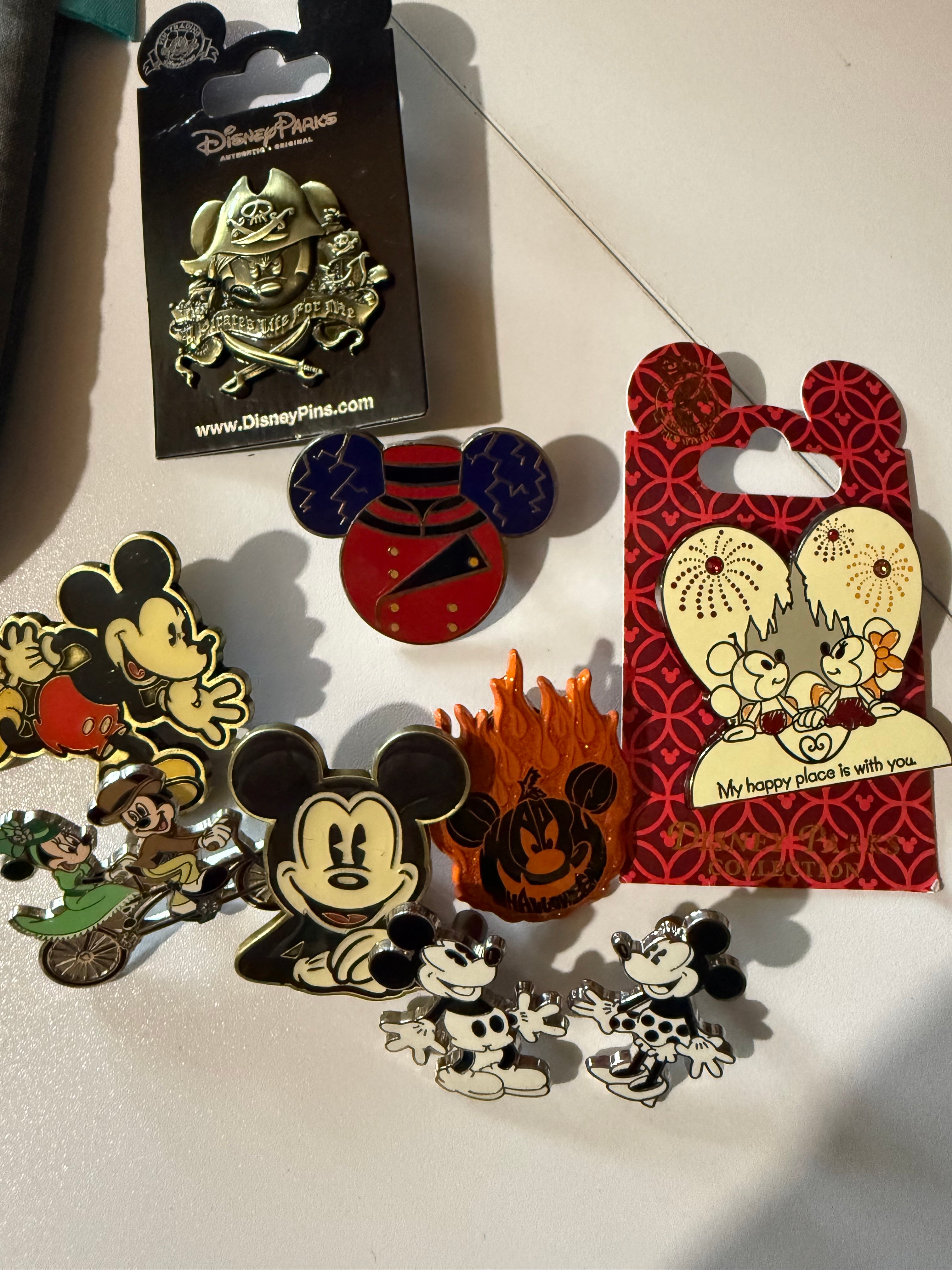 Disney Parks Pin Trading Starter Lot - 11pc Essential Collection