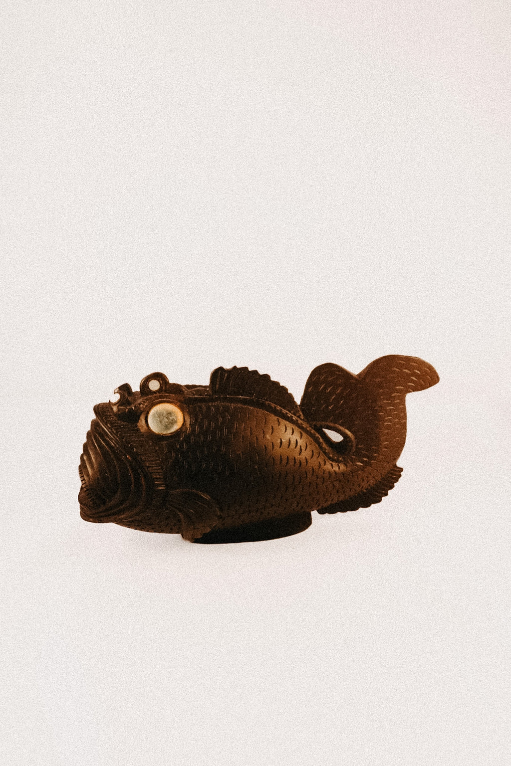 Vintage Trobriand Islands Hand-Carved Wooden Rockfish