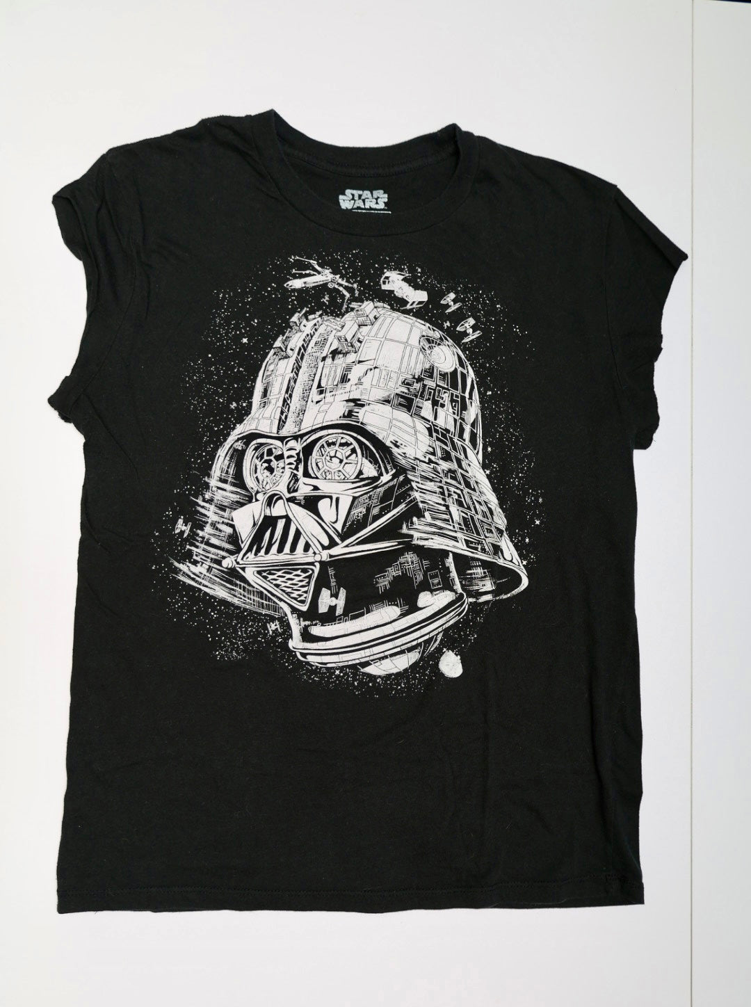 Star Wars Darth Vader Death Star Mashup T-Shirt Black Men's Medium Fifth Sun