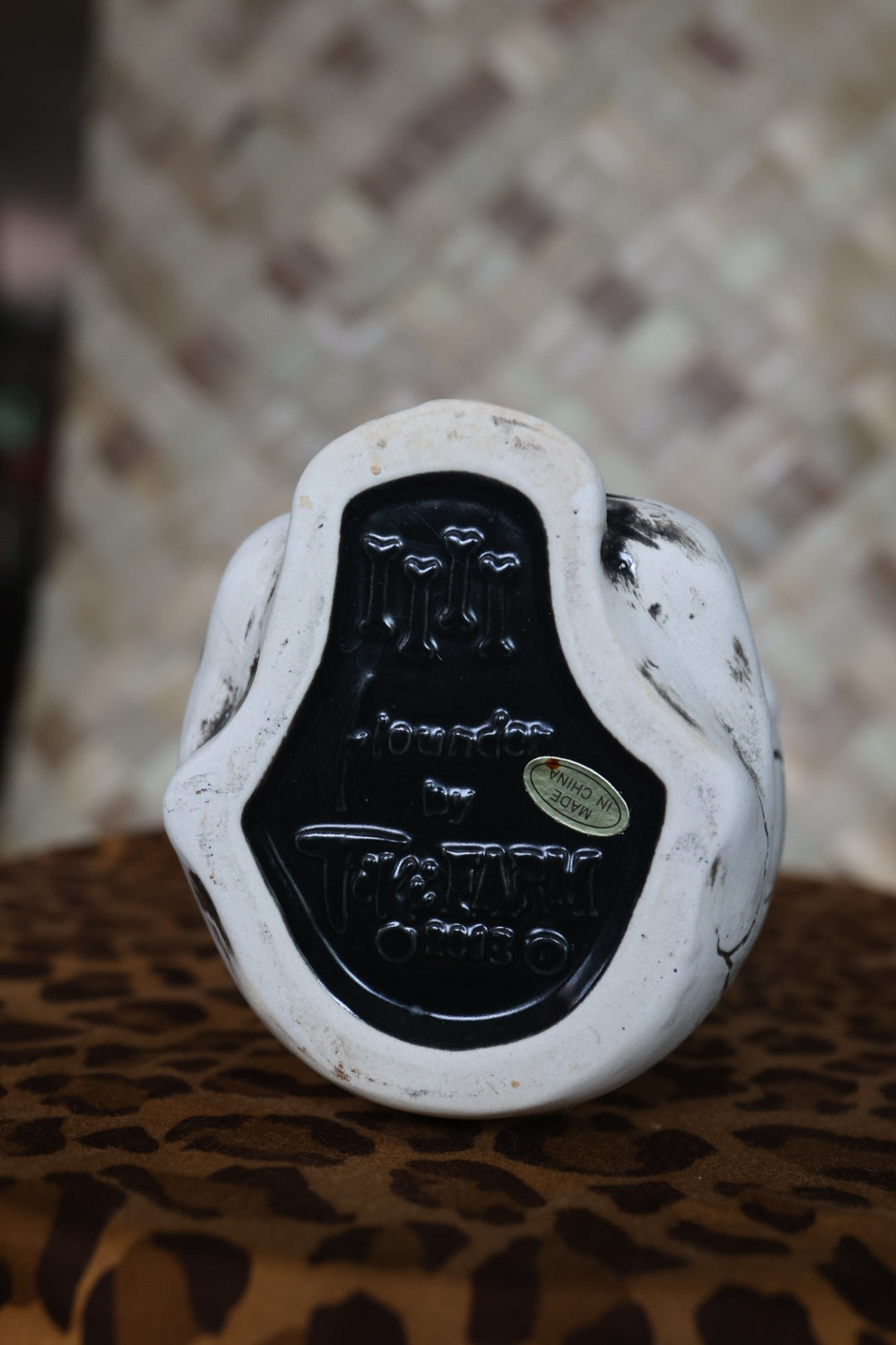 Tiki Mug Skully Totem Three Dots and a Dash Chicago Tiki Farm Flounder New