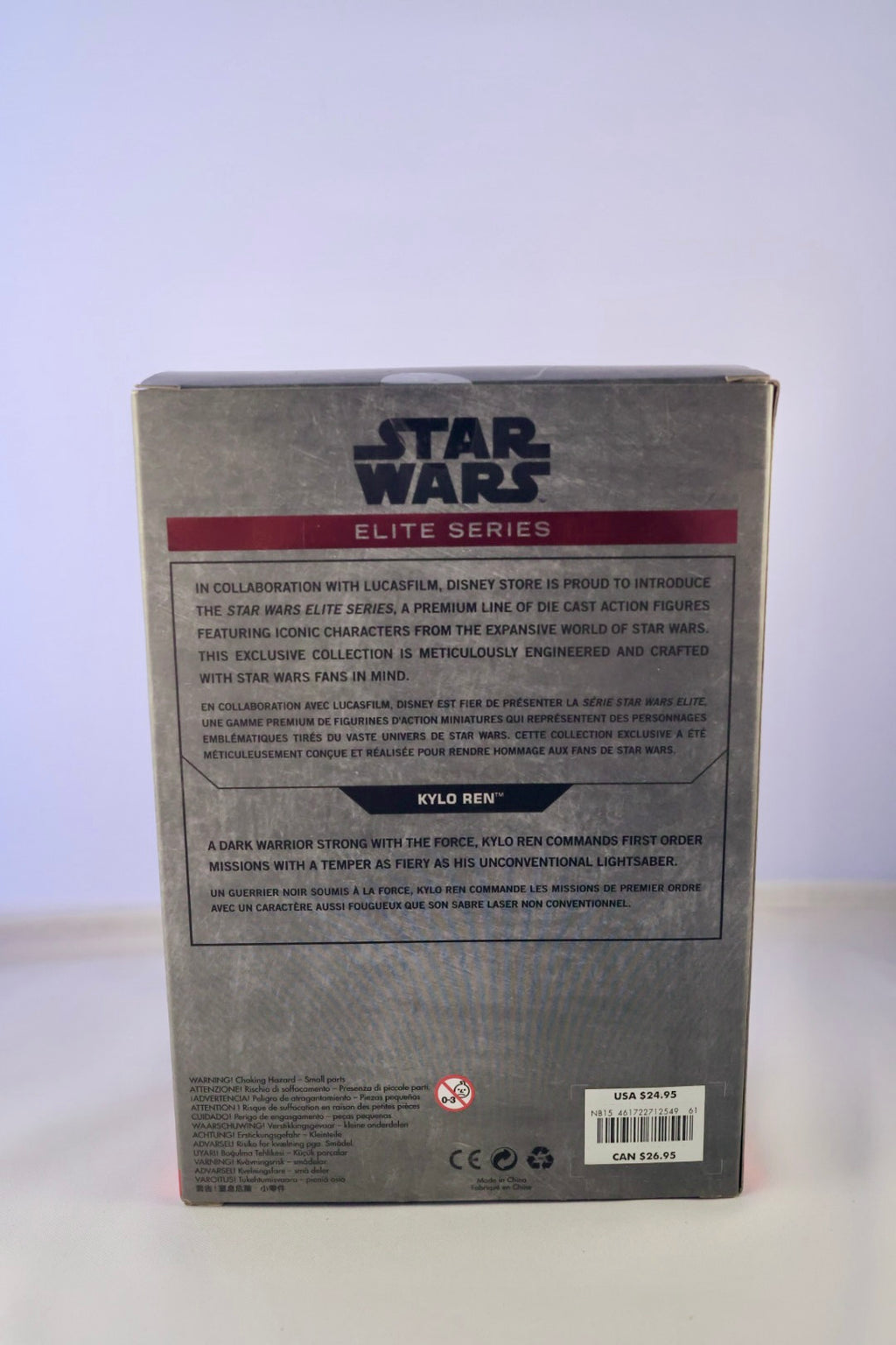 Star Wars Elite Series Die-Cast Figure Lot of 3 – Kylo Ren, Captain Phasma, First Order Stormtrooper (Disney Store Exclusives)