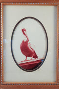 Vintage Mid-Century MCM Pelican Art Print