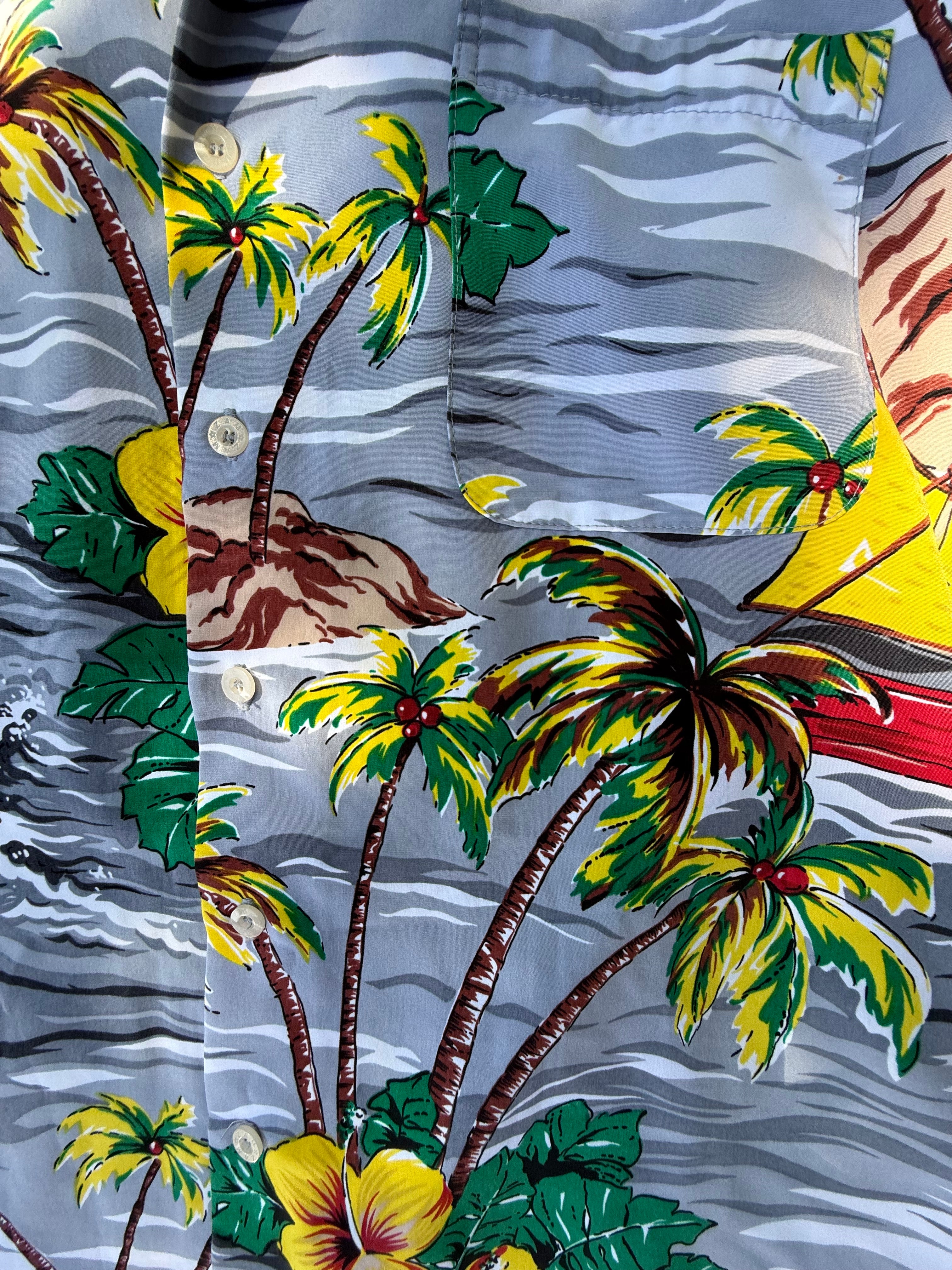Vibrant Vintage Jams World Hawaiian Shirt - Size Large
