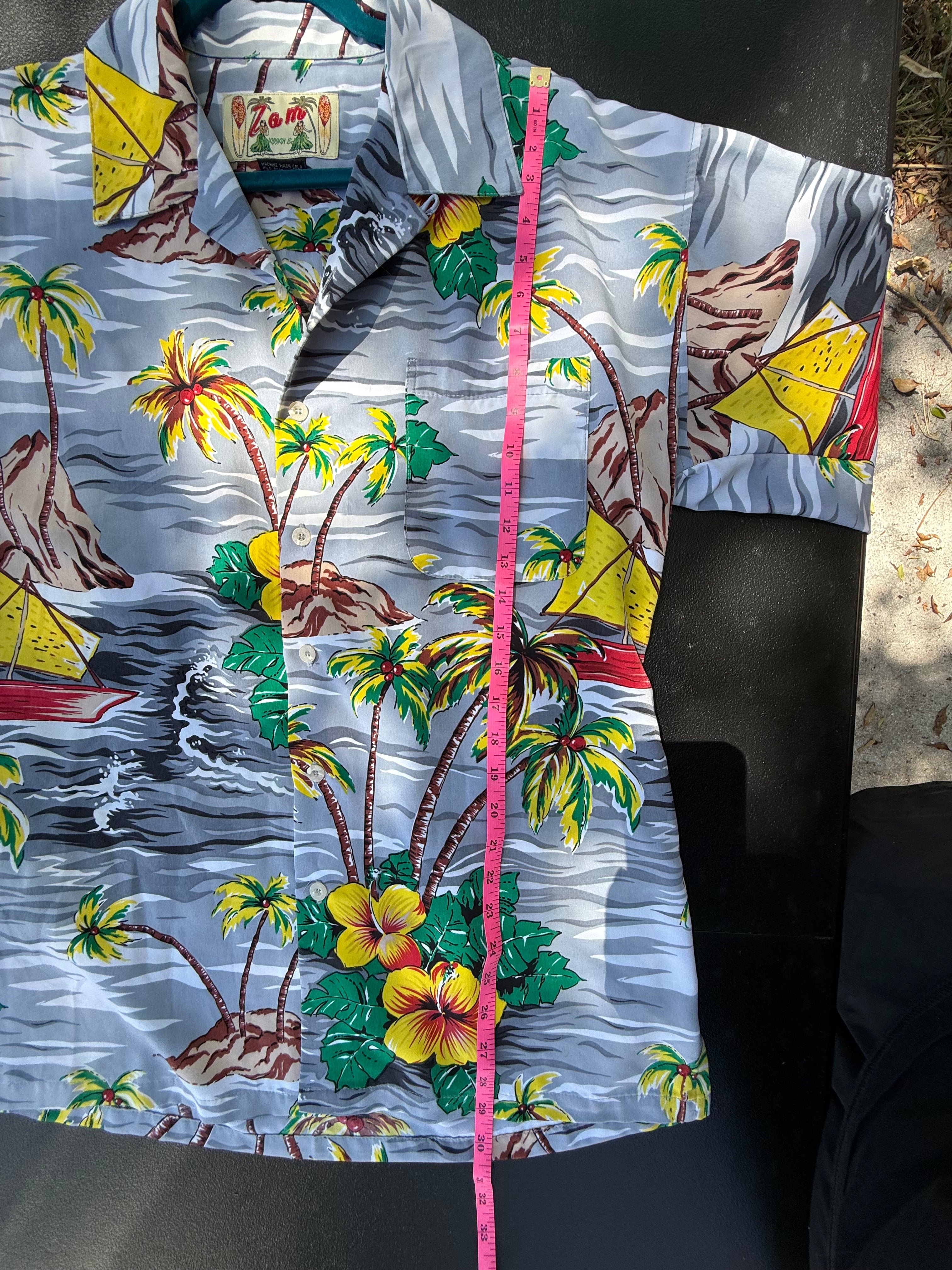 Vibrant Vintage Jams World Hawaiian Shirt - Size Large