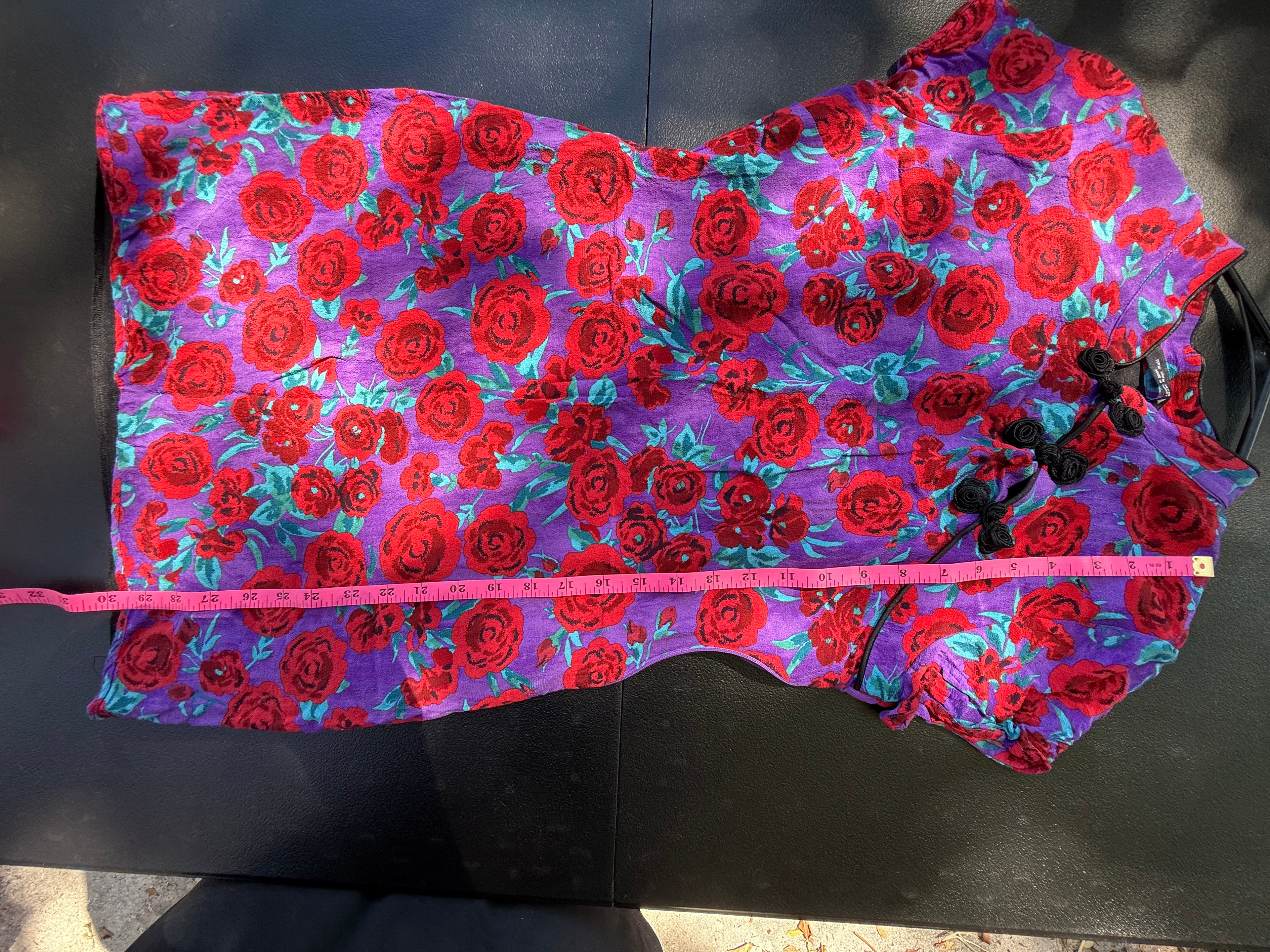 Zara Floral Mandarin Collar Mini Dress - 90s Style
