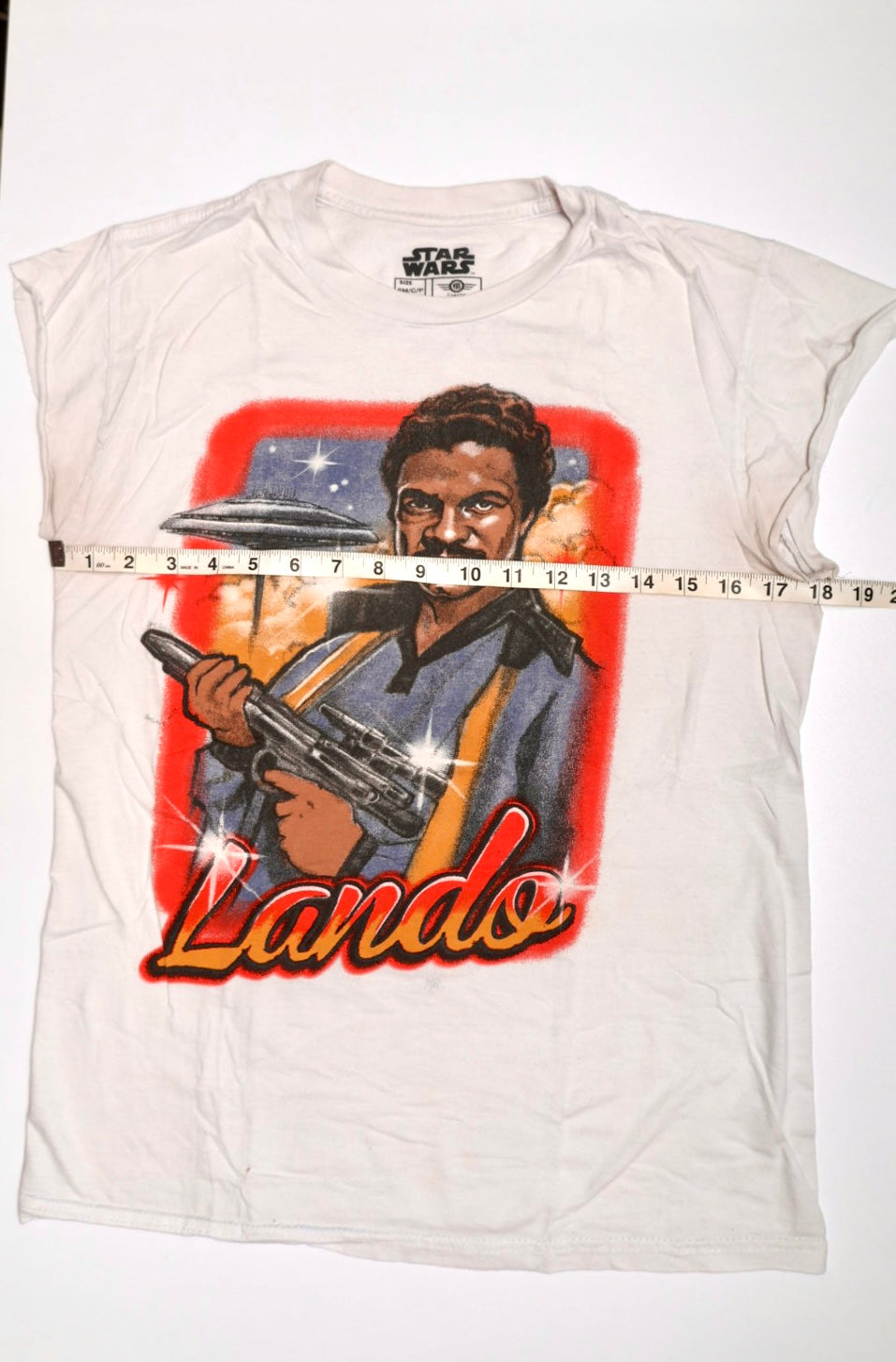 Star Wars Lando Calrissian Graphic Muscle Tee / Tank Top – Size Small