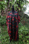 Vintage Caftan Black Rose