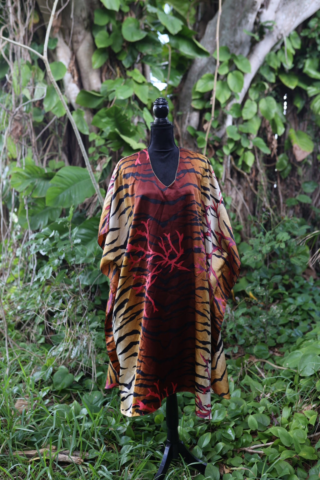 Tiger and Coral Caftan