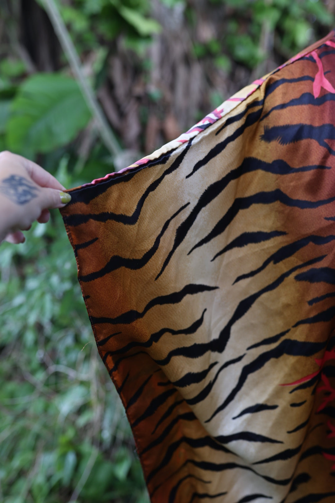 Tiger and Coral Caftan