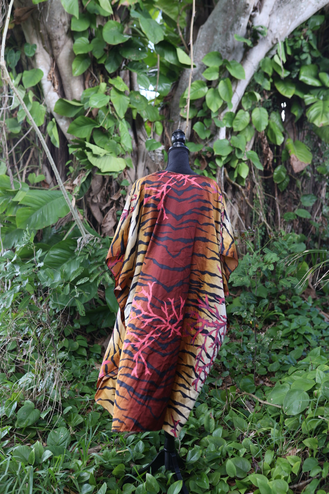 Tiger and Coral Caftan