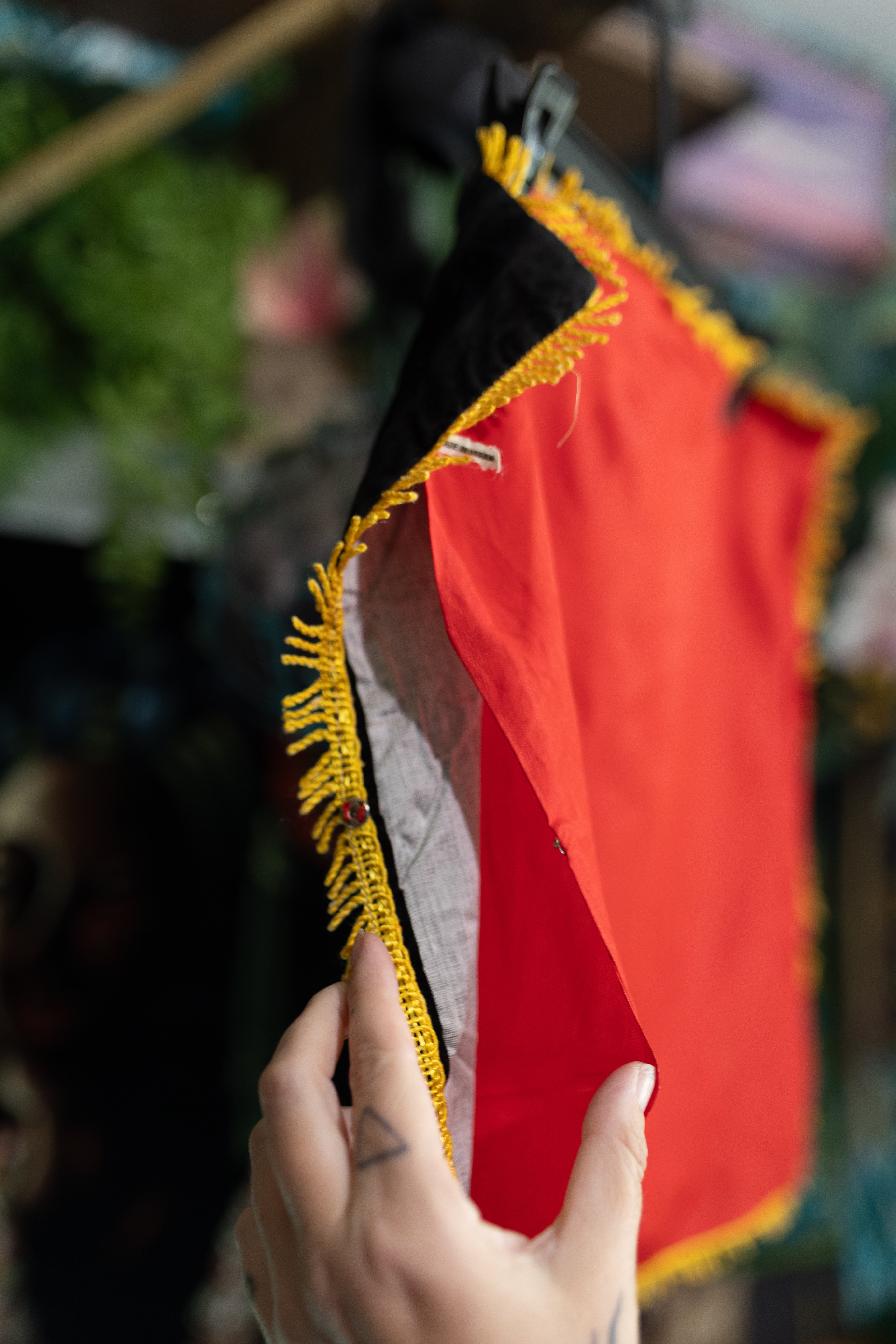 Vintage Black Velvet Florida pillow cover