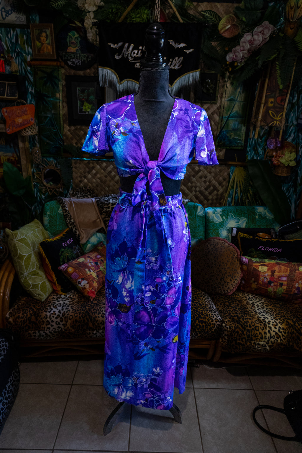 Vintage Hilo Hawaii Two Piece Dress