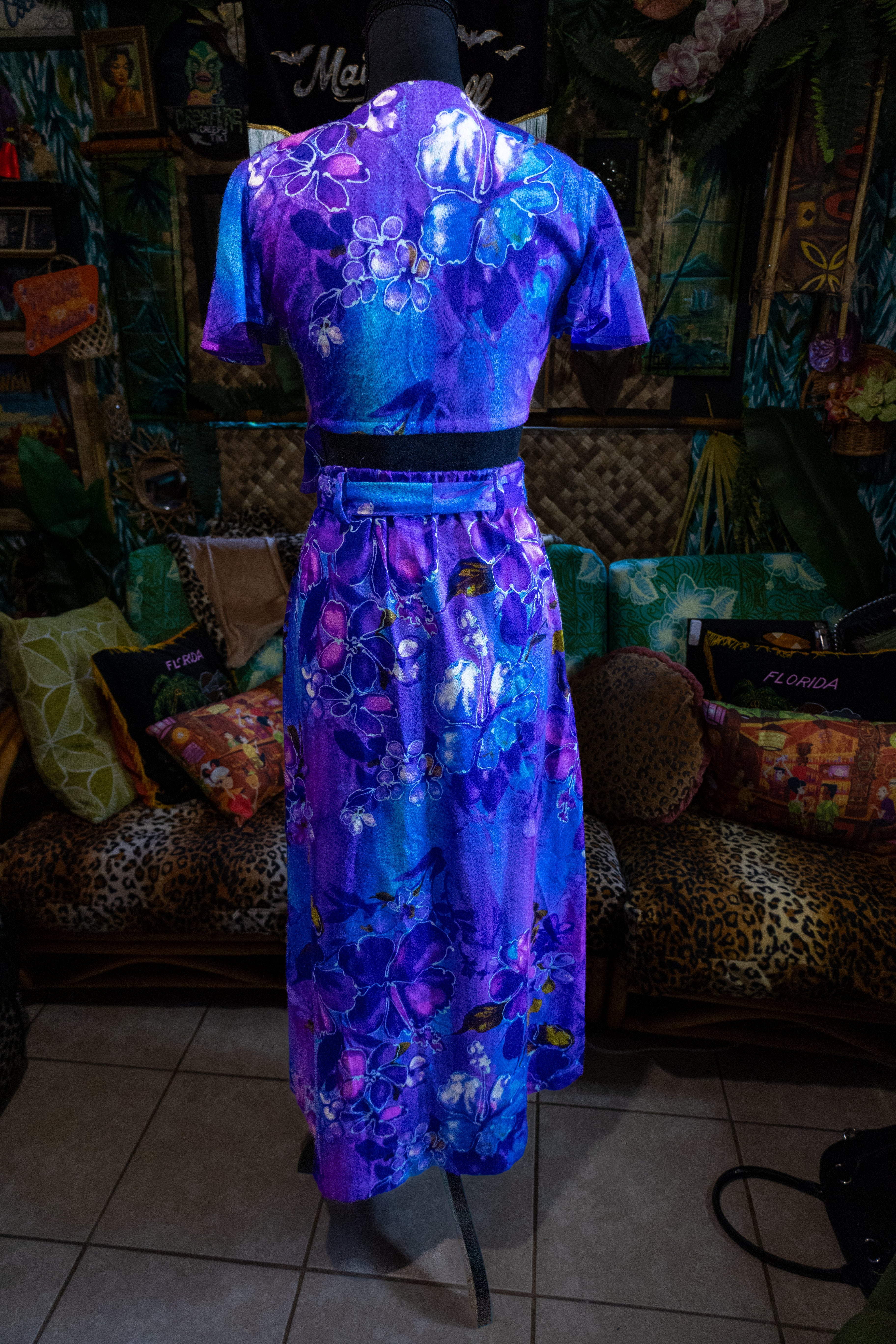 Vintage Hilo Hawaii Two Piece Dress