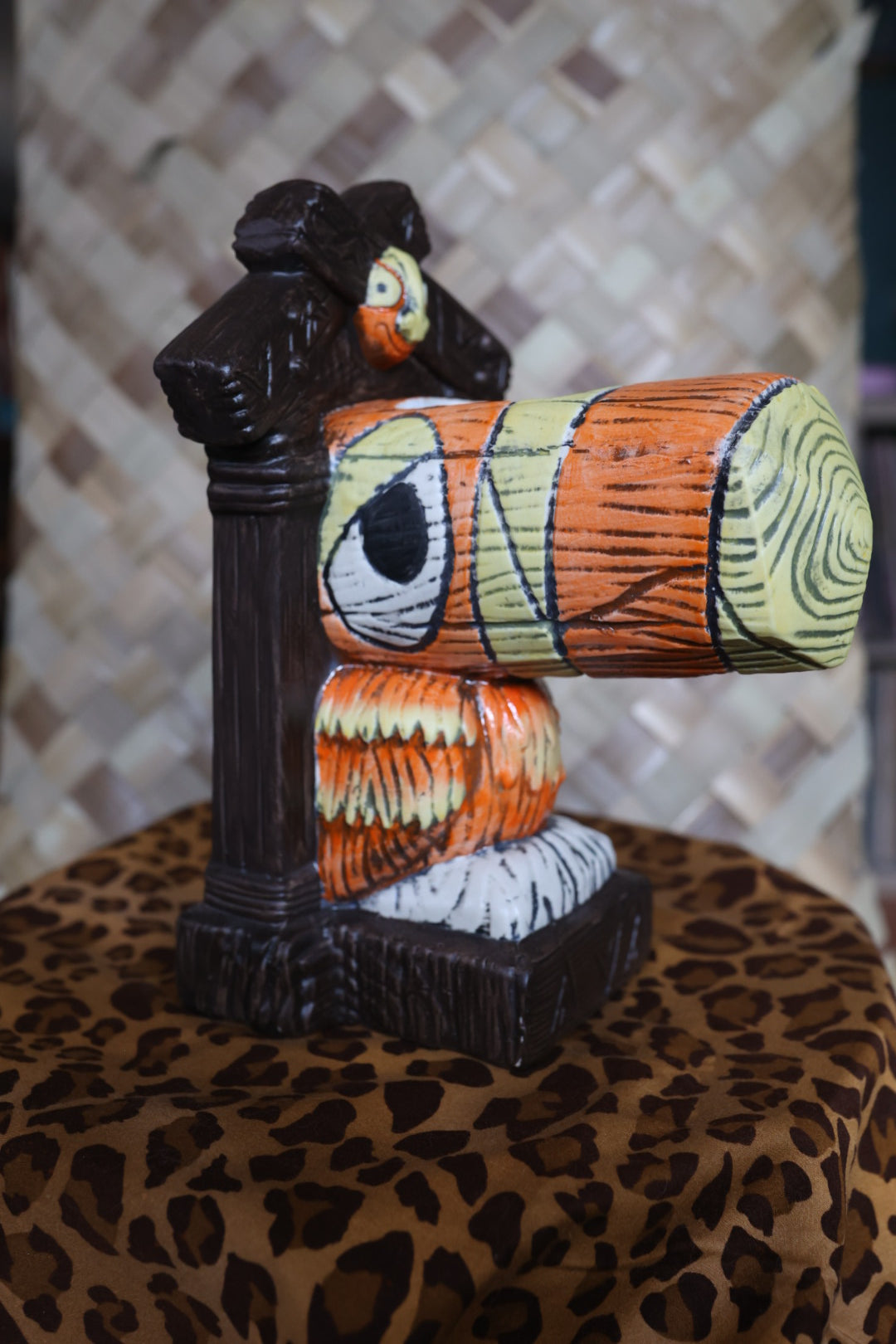Tiki tOny's Hanging Toucan Tiki Mug (Orange-Yellow), sculpted by Thor