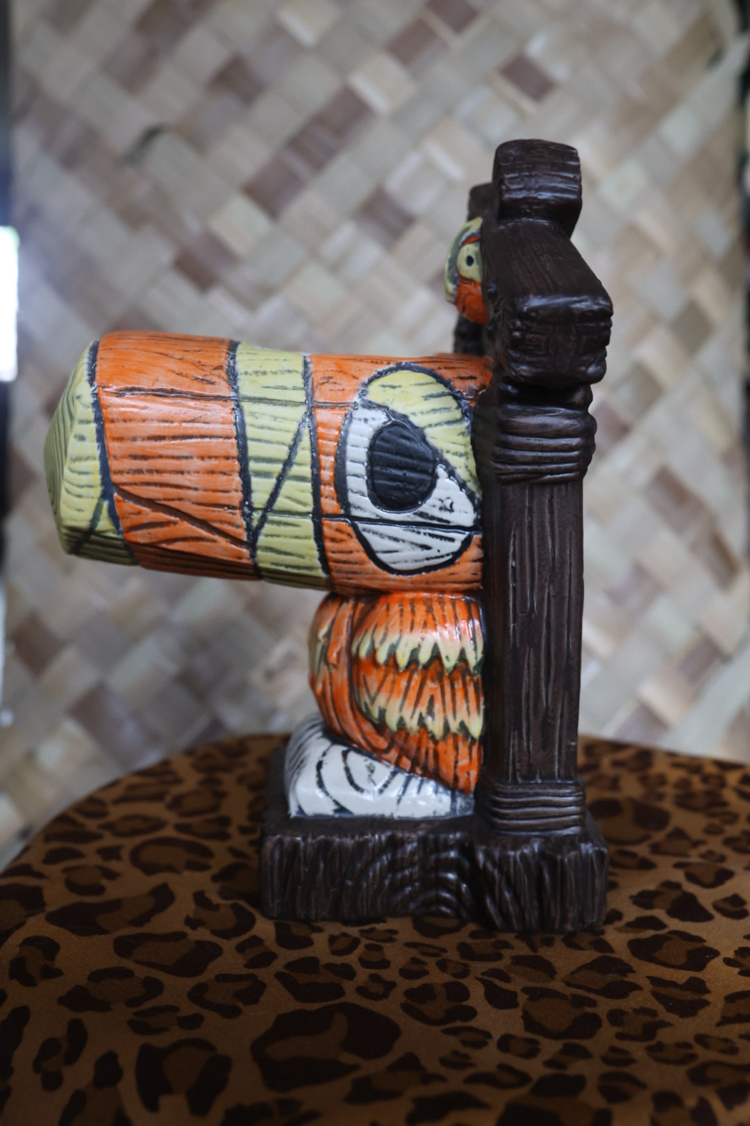 Tiki tOny's Hanging Toucan Tiki Mug (Orange-Yellow), sculpted by Thor