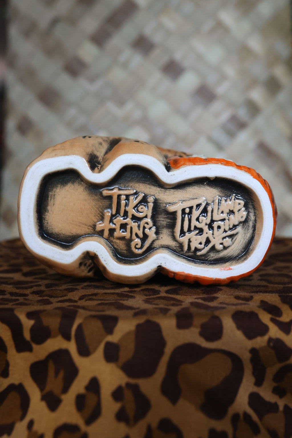 Tiki tOny's Enchanted Tiki Room Drummer ceramic Tiki Mug (Orange