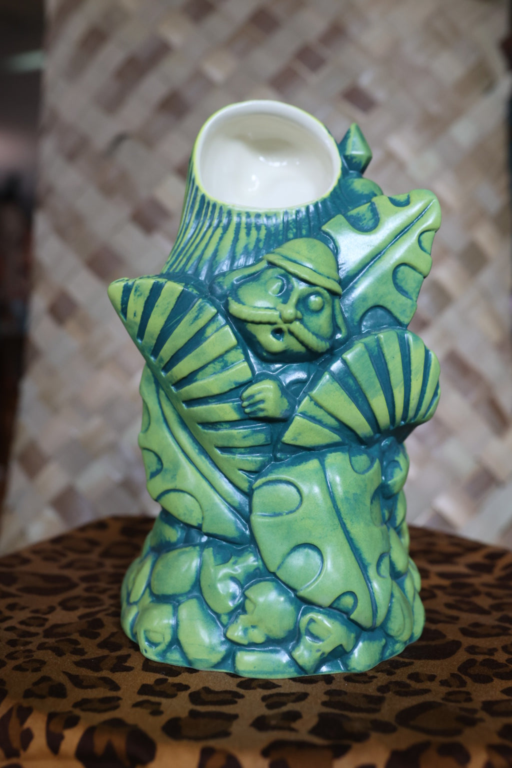 Jeff Granito's Be-Headed to the Altar Tiki Mug (Chartreuse), sculpted by Thor - Signed and Numbered Limited Edition of 55
