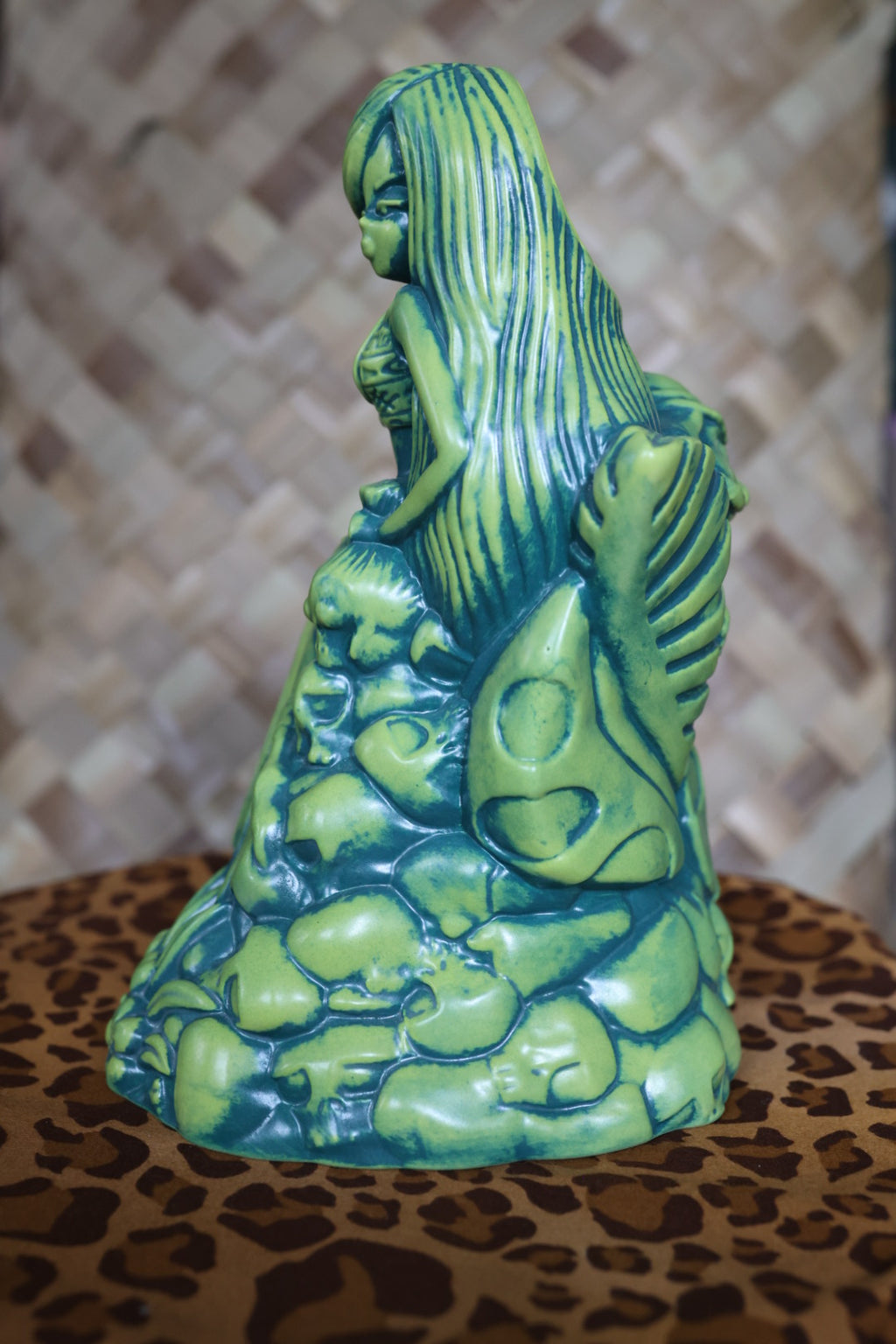 Jeff Granito's Be-Headed to the Altar Tiki Mug (Chartreuse), sculpted by Thor - Signed and Numbered Limited Edition of 55