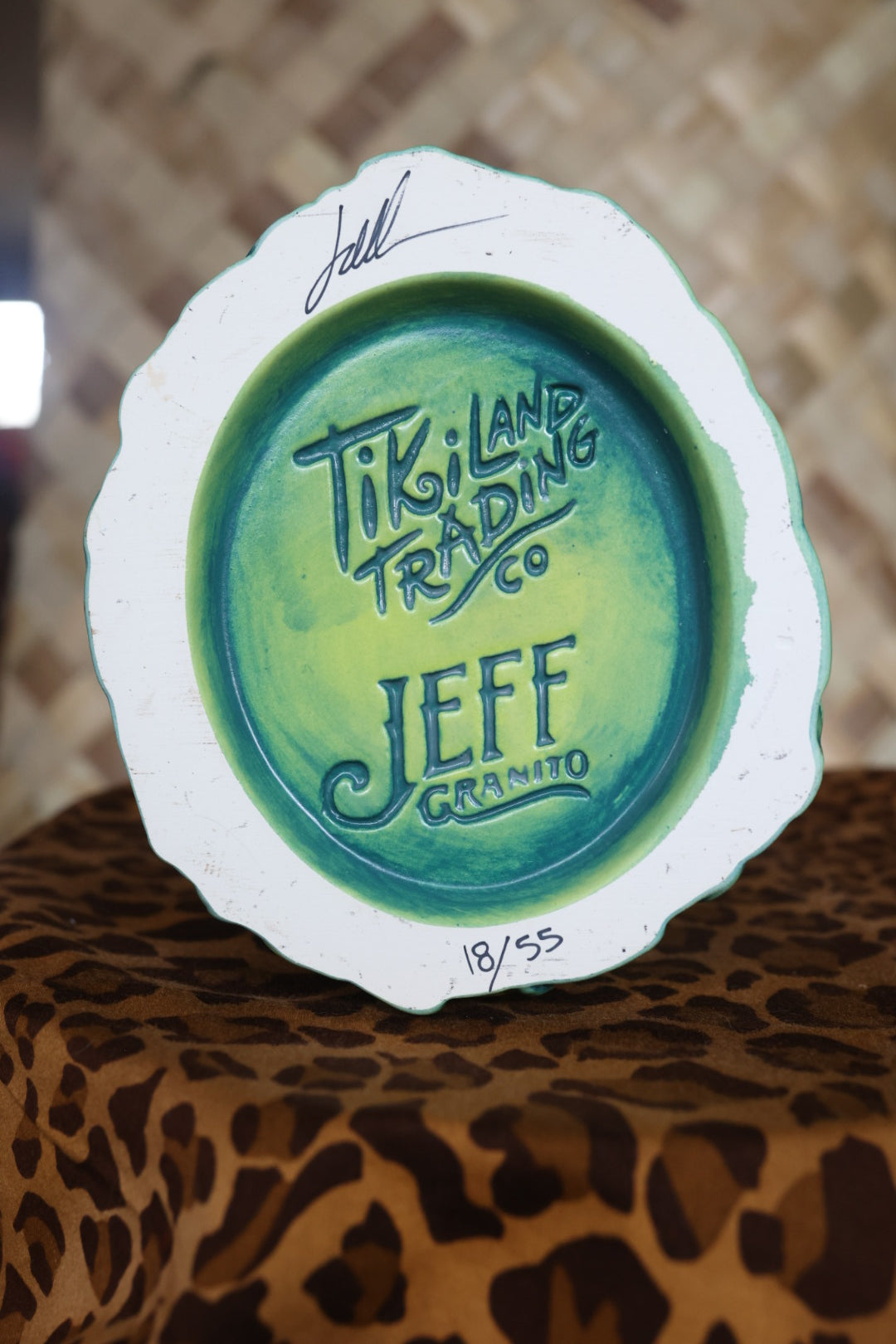 Jeff Granito's Be-Headed to the Altar Tiki Mug (Chartreuse), sculpted by Thor - Signed and Numbered Limited Edition of 55