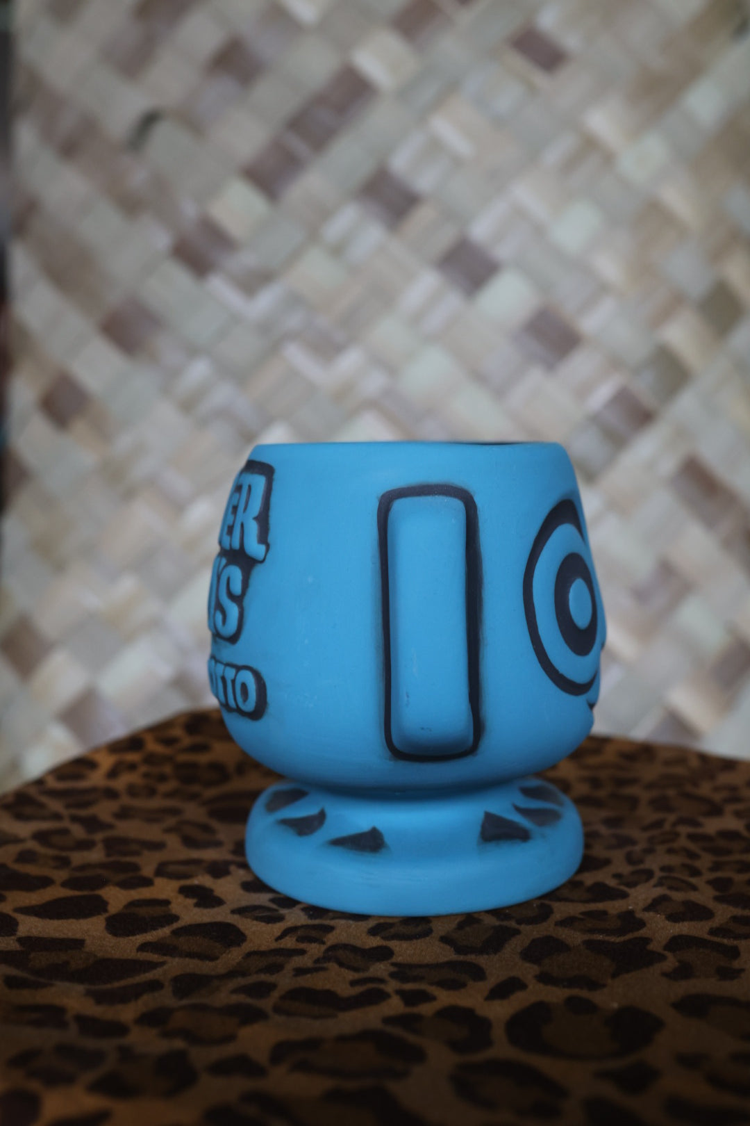 Disney Parks Trader Sam's Grog Grotto Blue Hippopoto Mai Tai Tiki Mug