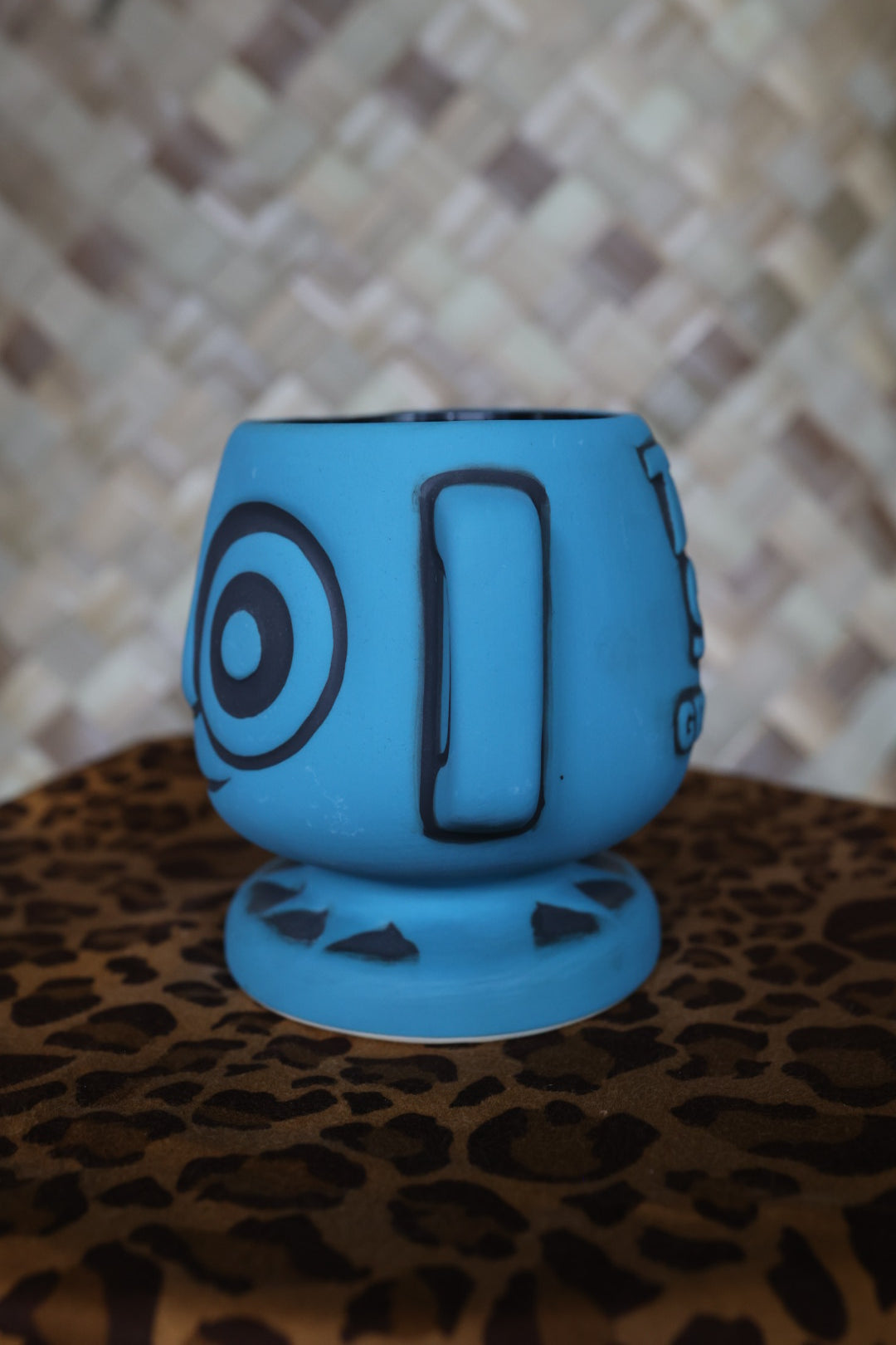 Disney Parks Trader Sam's Grog Grotto Blue Hippopoto Mai Tai Tiki Mug